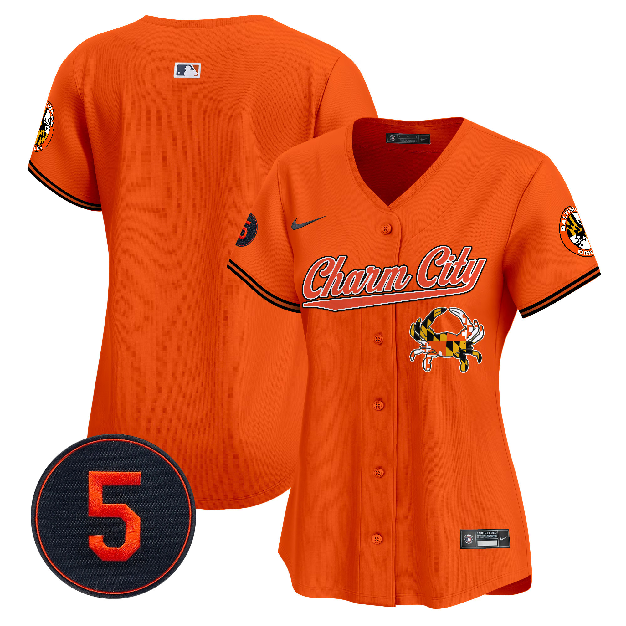 Women’s Baltimore Orioles Robinson Patch Vapor Premier Limited Jersey V8 - All Stitched