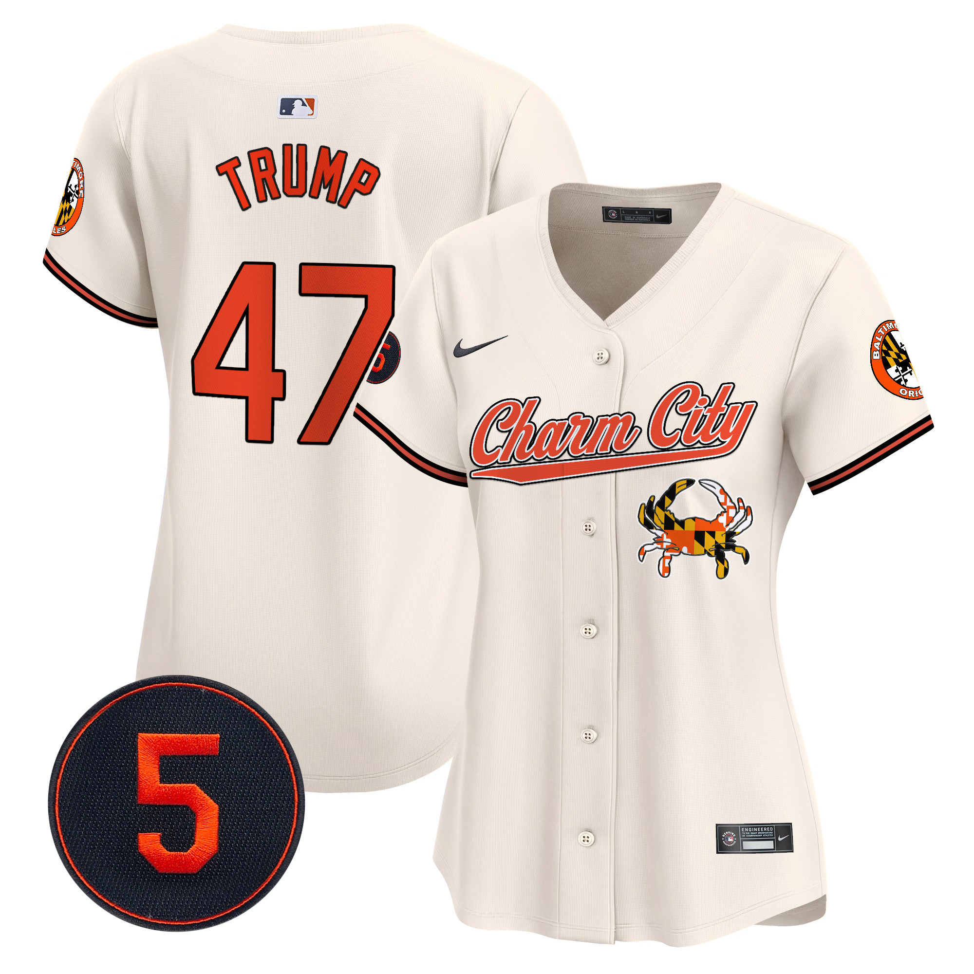 Women’s Baltimore Orioles Robinson Patch Vapor Premier Limited Jersey V8 - All Stitched