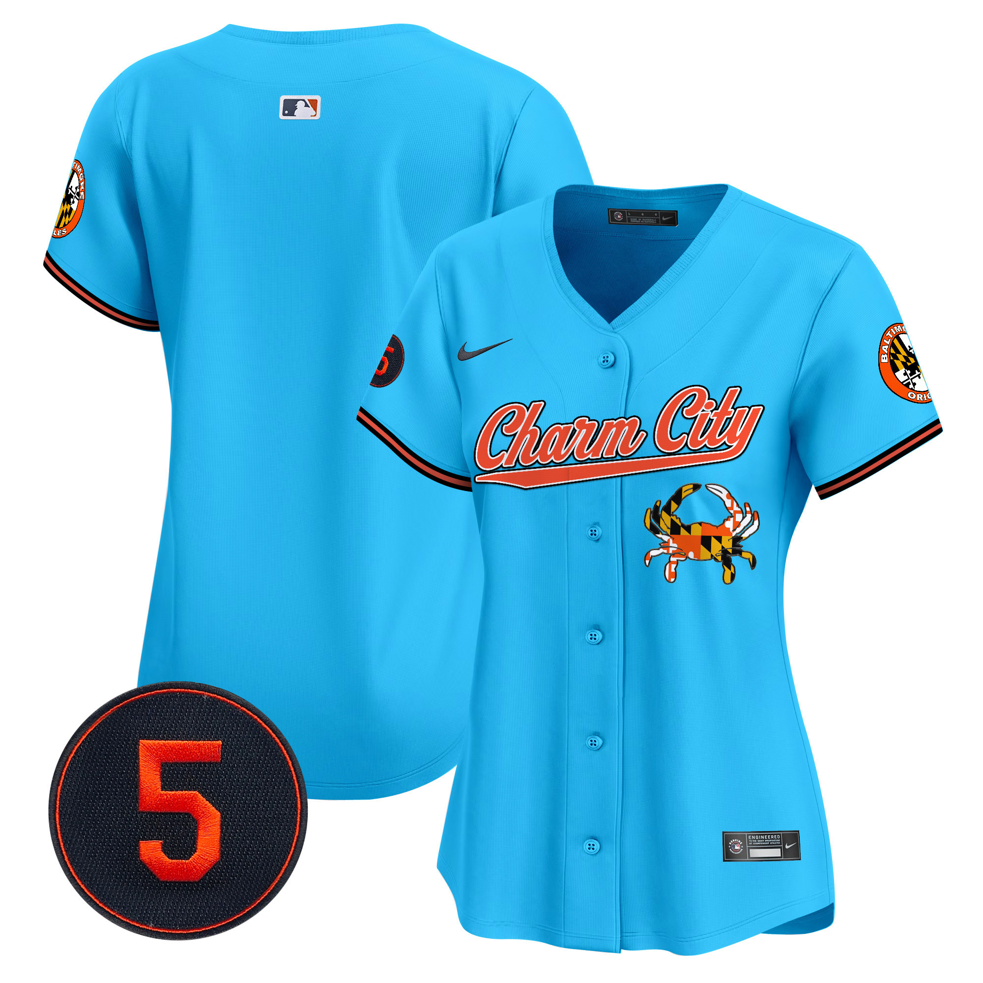 Women’s Baltimore Orioles Robinson Patch Vapor Premier Limited Jersey V8 - All Stitched