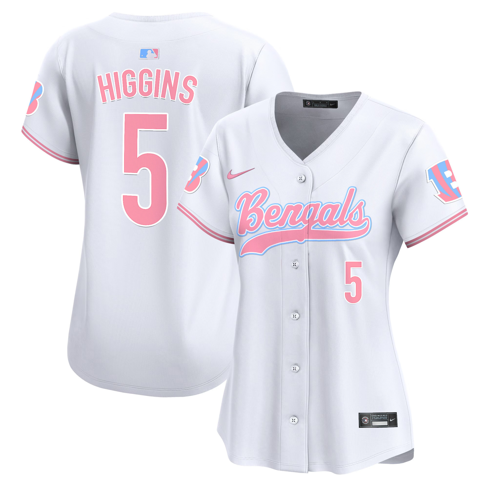 Women's Bengals Bubblegum Pink Vapor Premier Limited Jersey - All Stitched