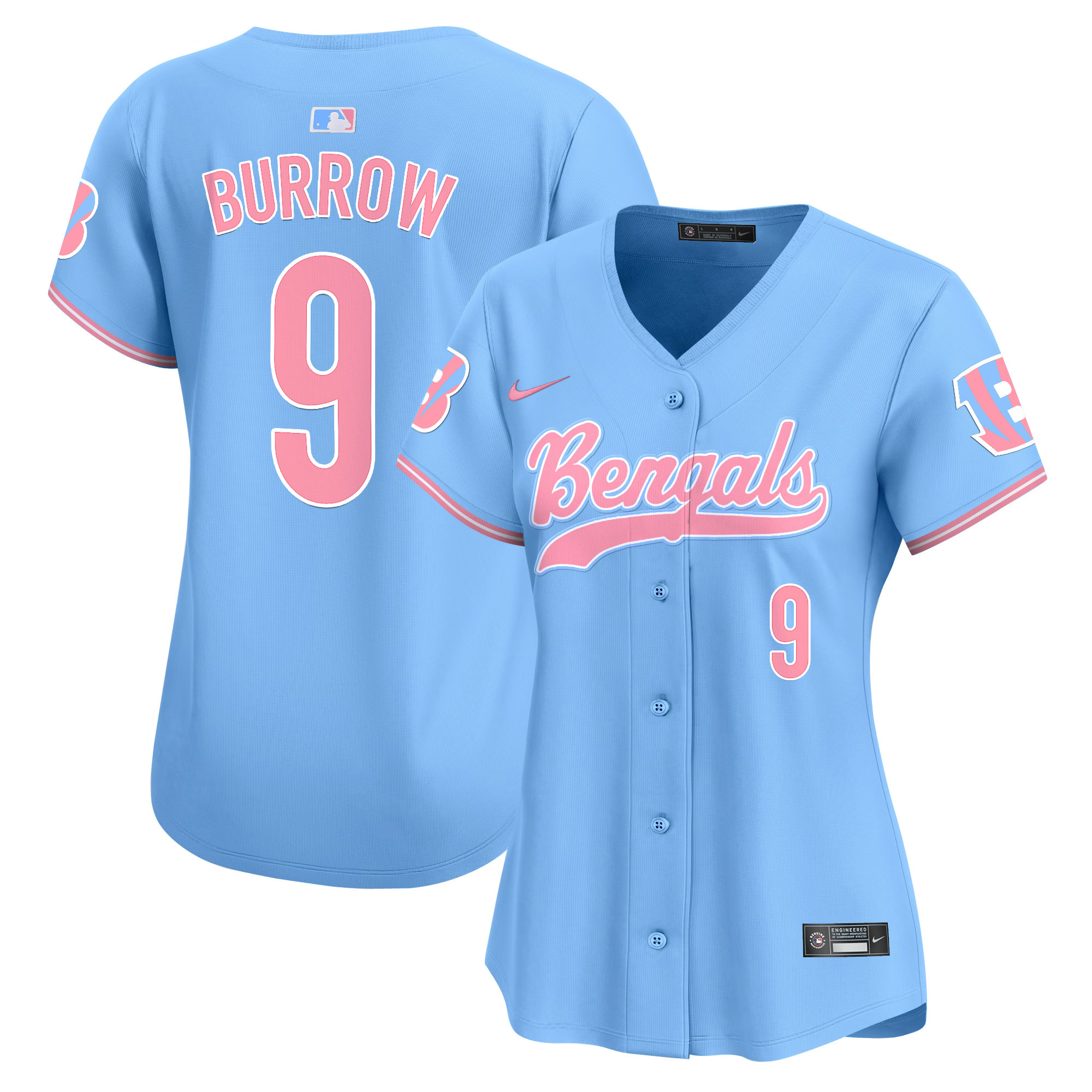 Women's Bengals Bubblegum Pink Vapor Premier Limited Jersey - All Stitched