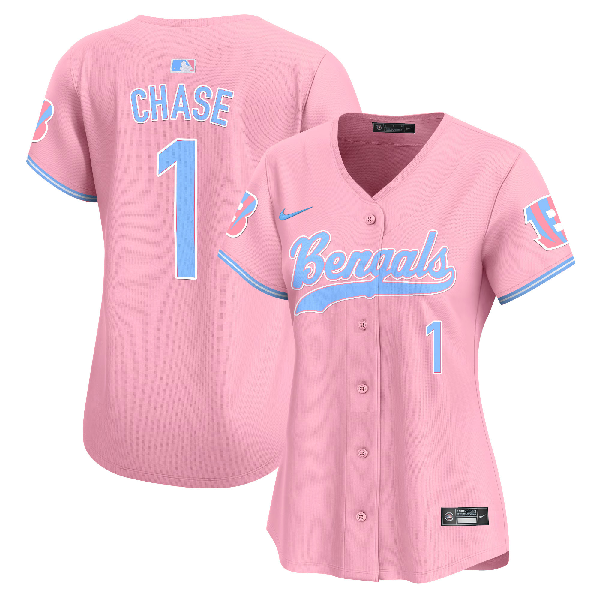 Women's Bengals Bubblegum Pink Vapor Premier Limited Jersey - All Stitched