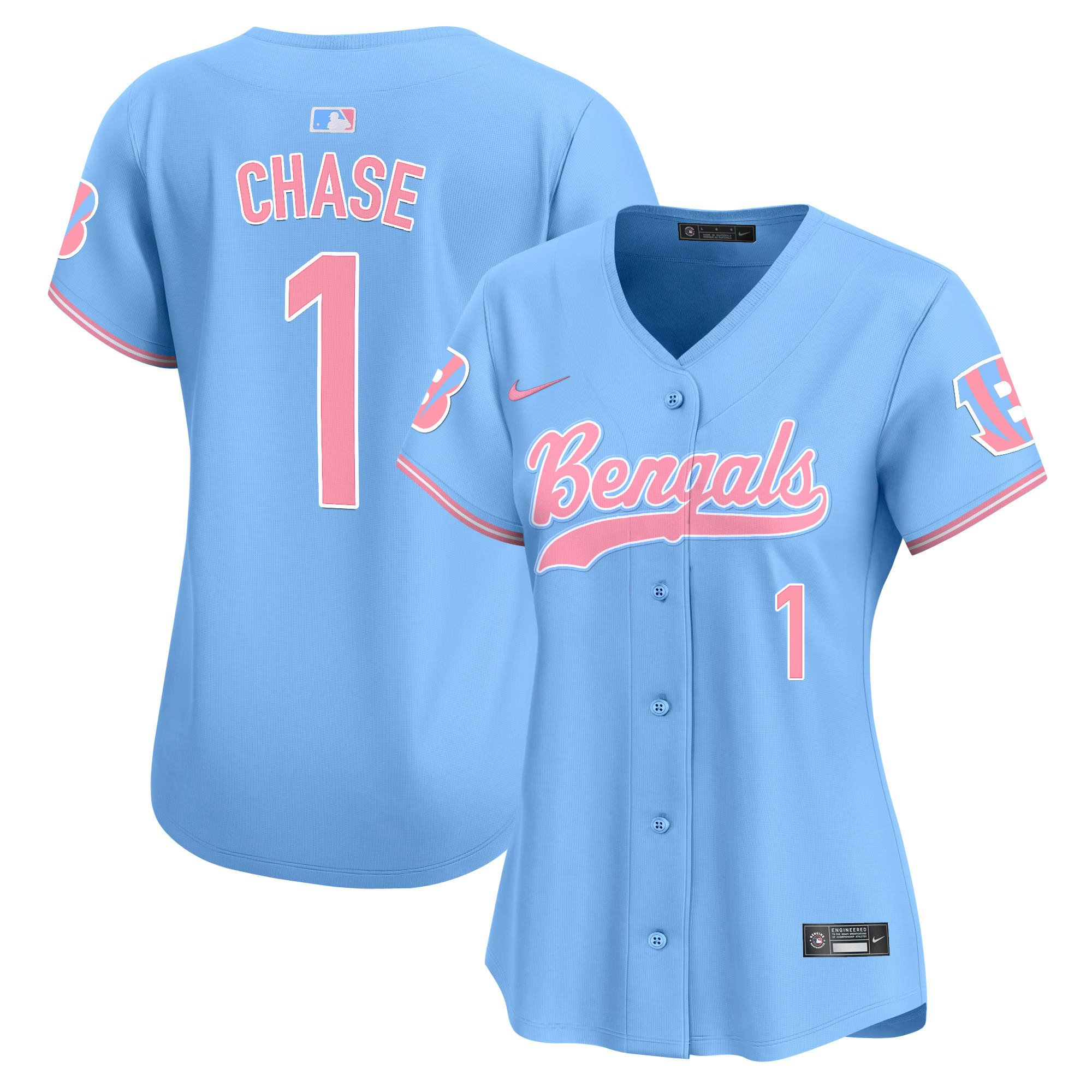 Women's Bengals Bubblegum Pink Vapor Premier Limited Jersey - All Stitched