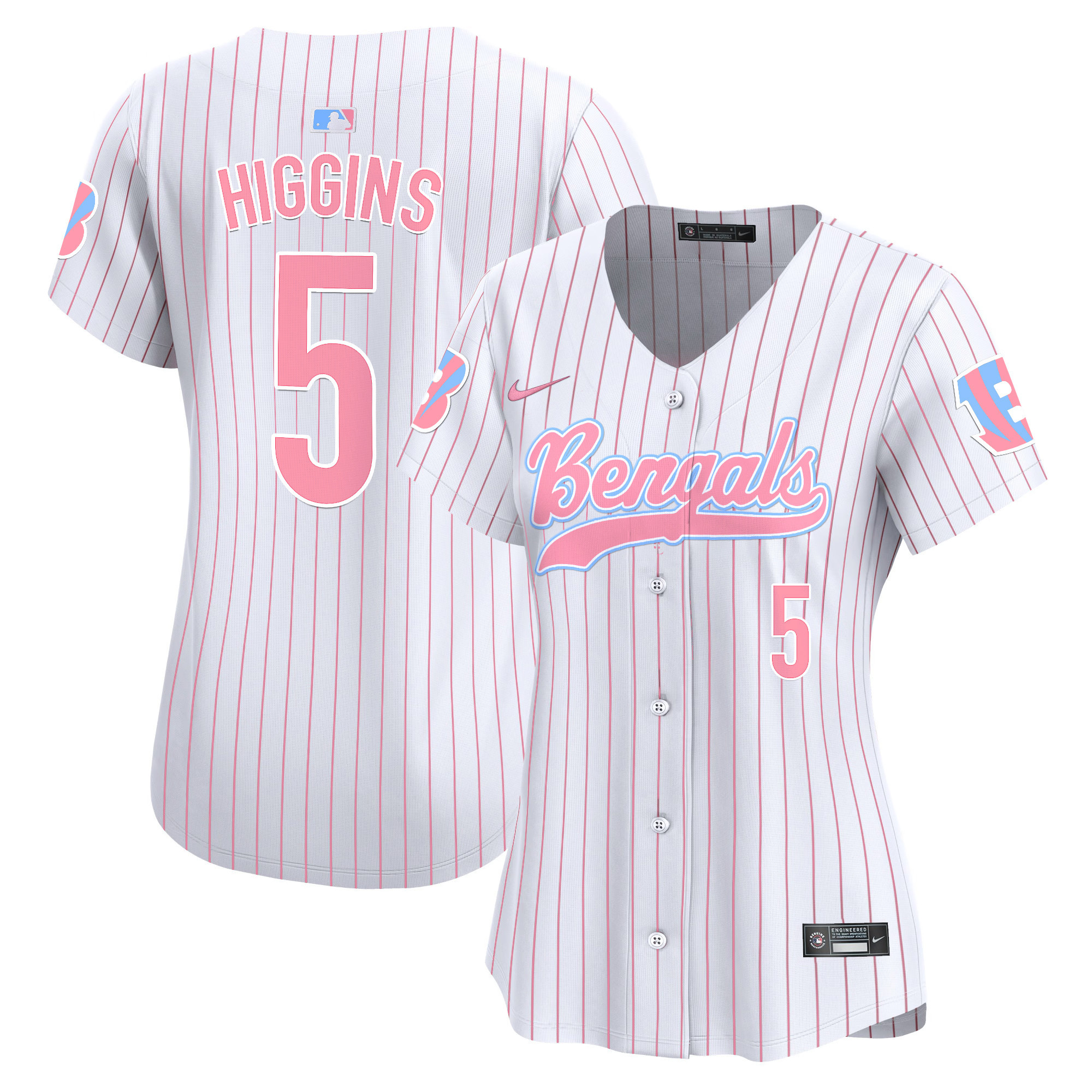 Women's Bengals Bubblegum Pink Vapor Premier Limited Jersey - All Stitched
