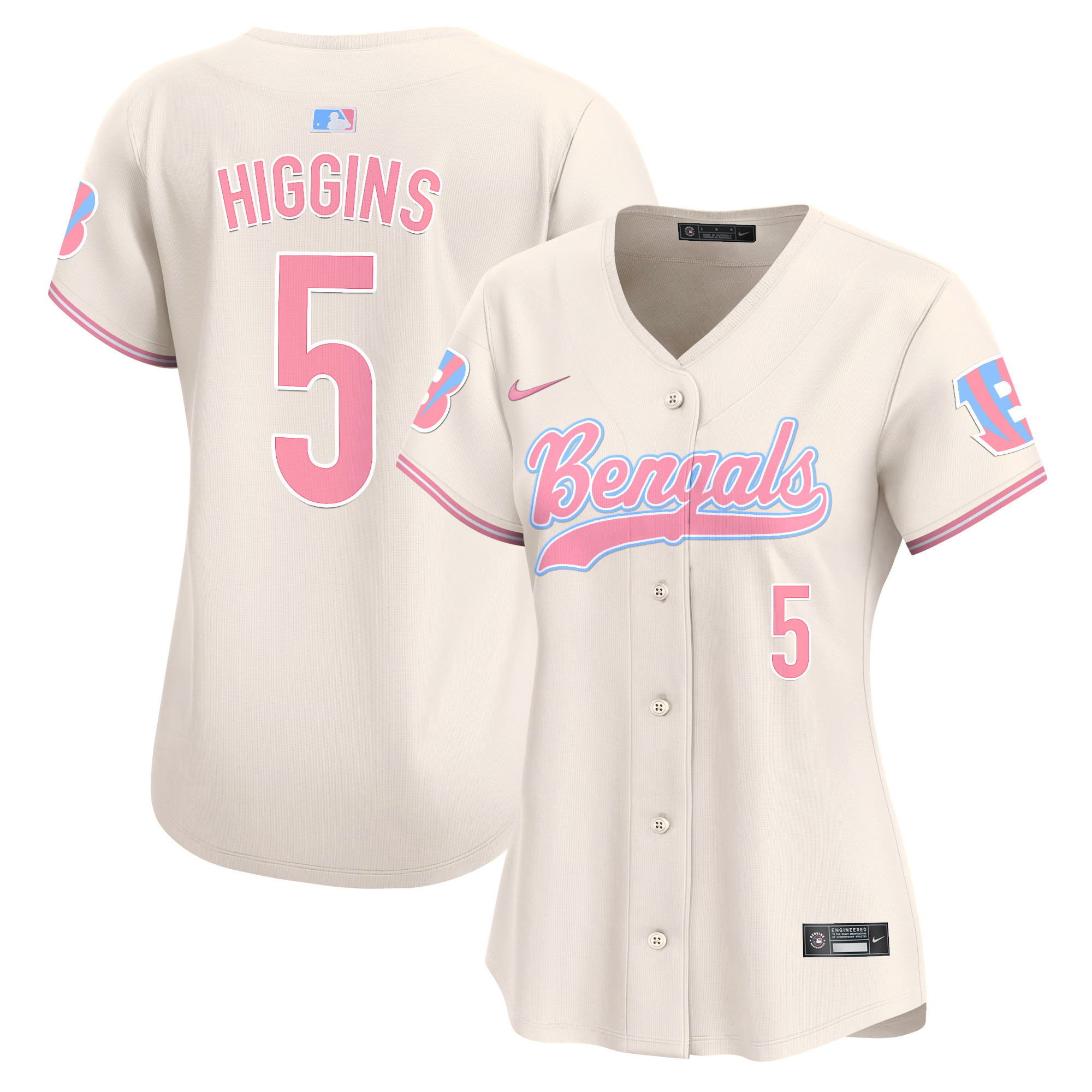 Women's Bengals Bubblegum Pink Vapor Premier Limited Jersey - All Stitched