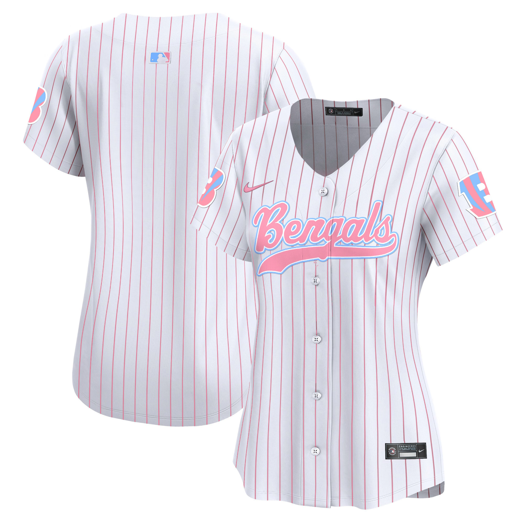 Women's Bengals Bubblegum Pink Vapor Premier Limited Jersey - All Stitched