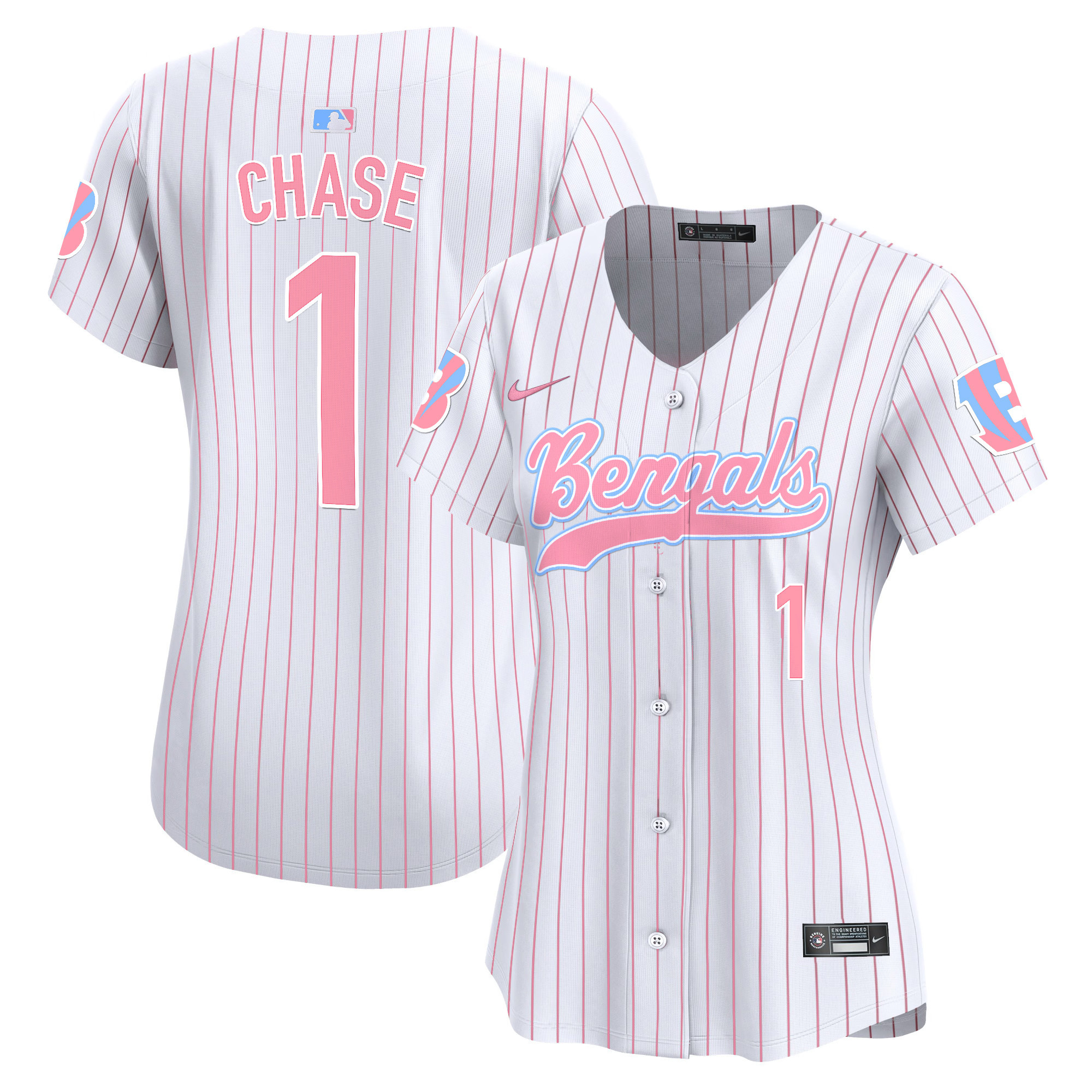 Women's Bengals Bubblegum Pink Vapor Premier Limited Jersey - All Stitched