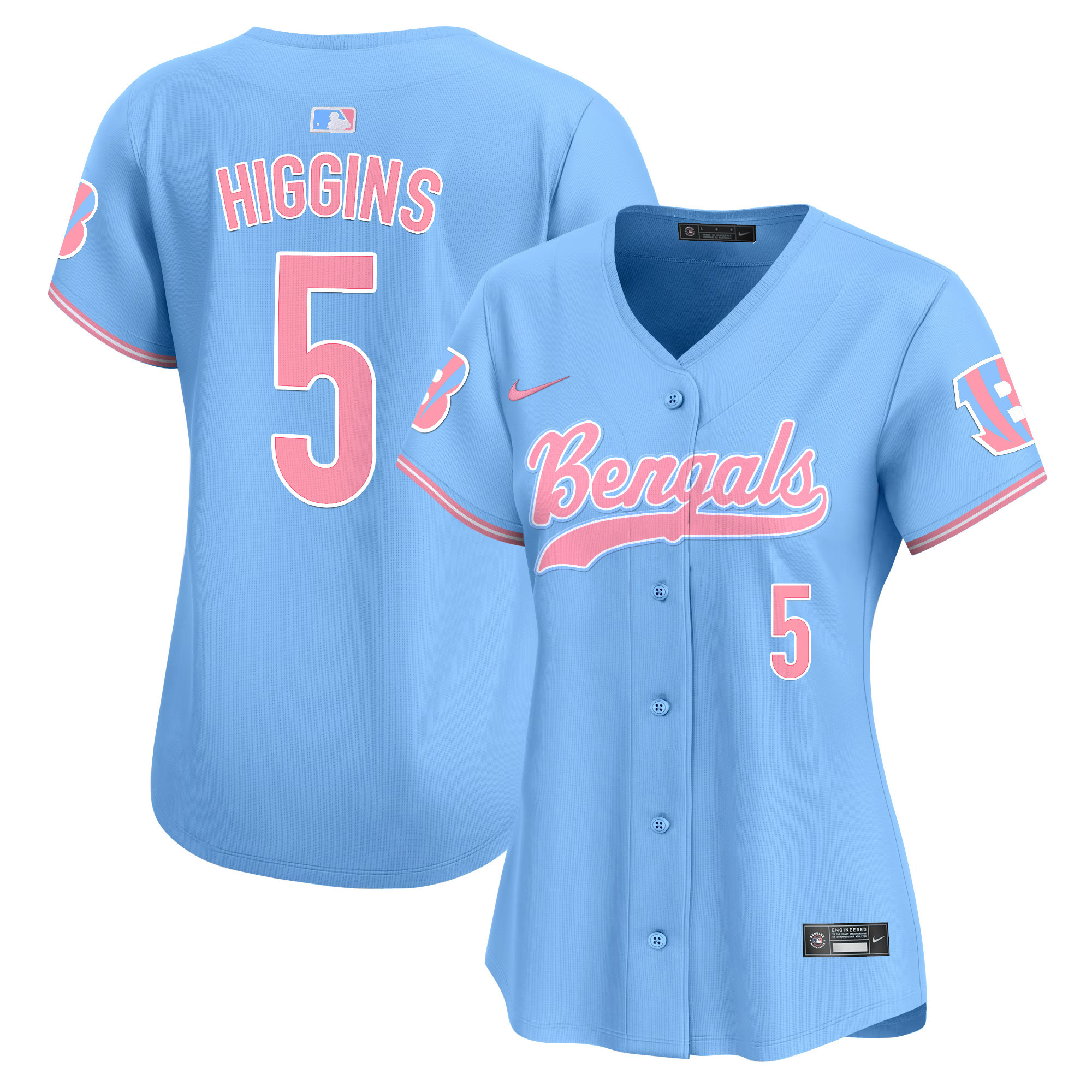 Women's Bengals Bubblegum Pink Vapor Premier Limited Jersey - All Stitched