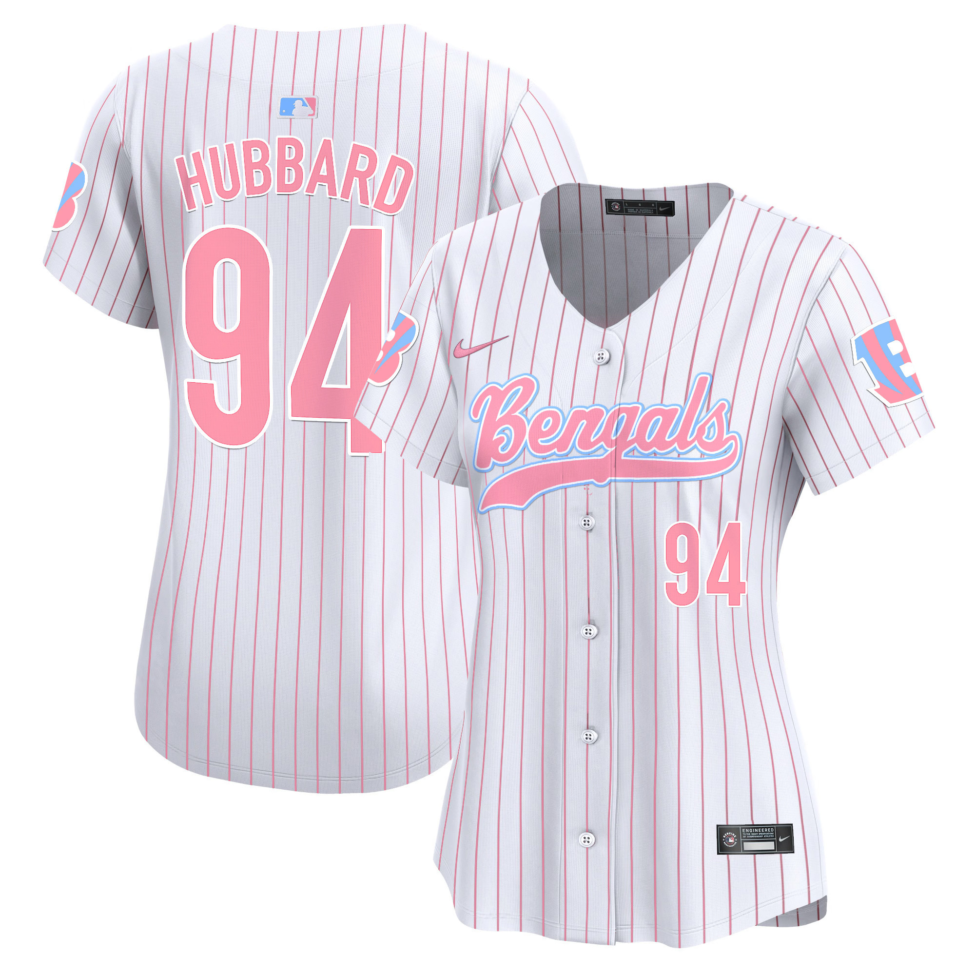 Women's Bengals Bubblegum Pink Vapor Premier Limited Jersey - All Stitched