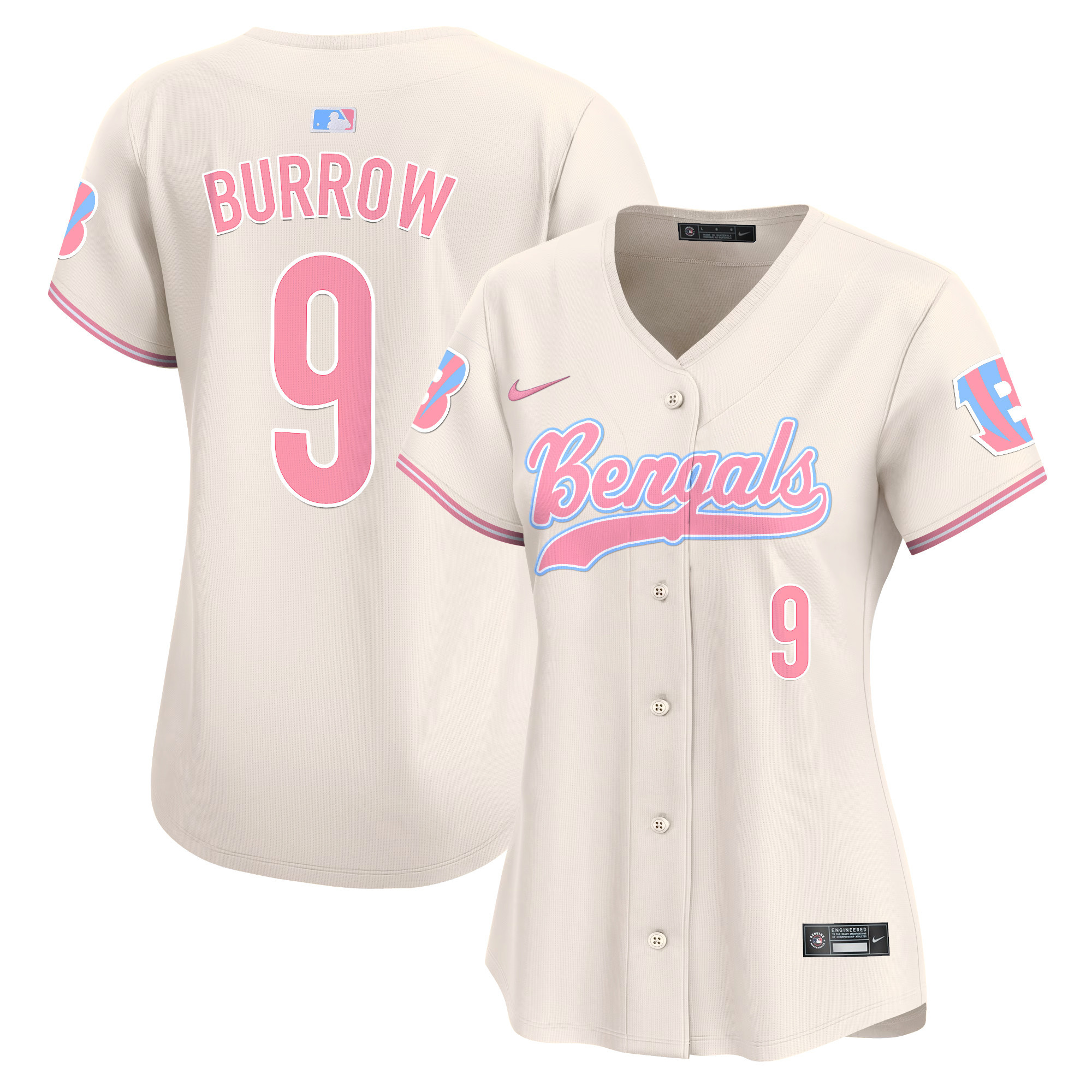 Women's Bengals Bubblegum Pink Vapor Premier Limited Jersey - All Stitched