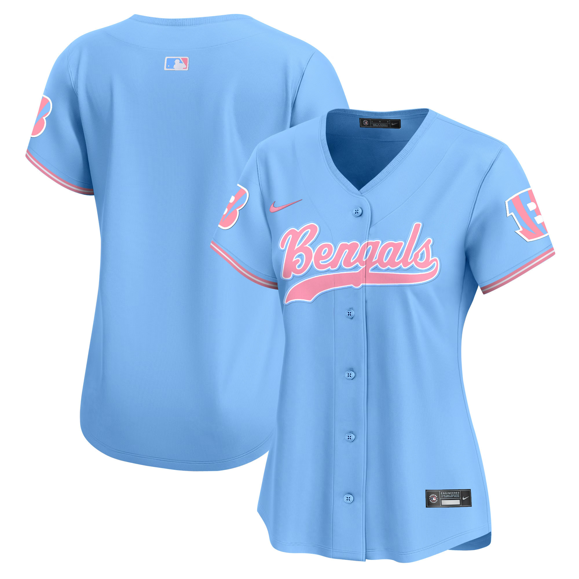 Women's Bengals Bubblegum Pink Vapor Premier Limited Jersey - All Stitched