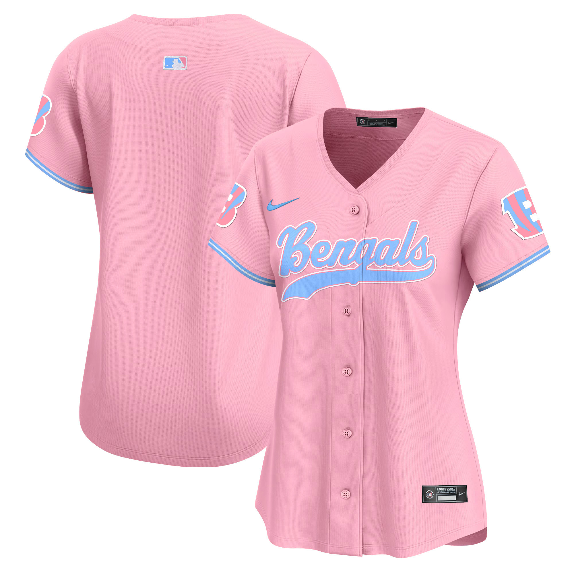 Women's Bengals Bubblegum Pink Vapor Premier Limited Jersey - All Stitched