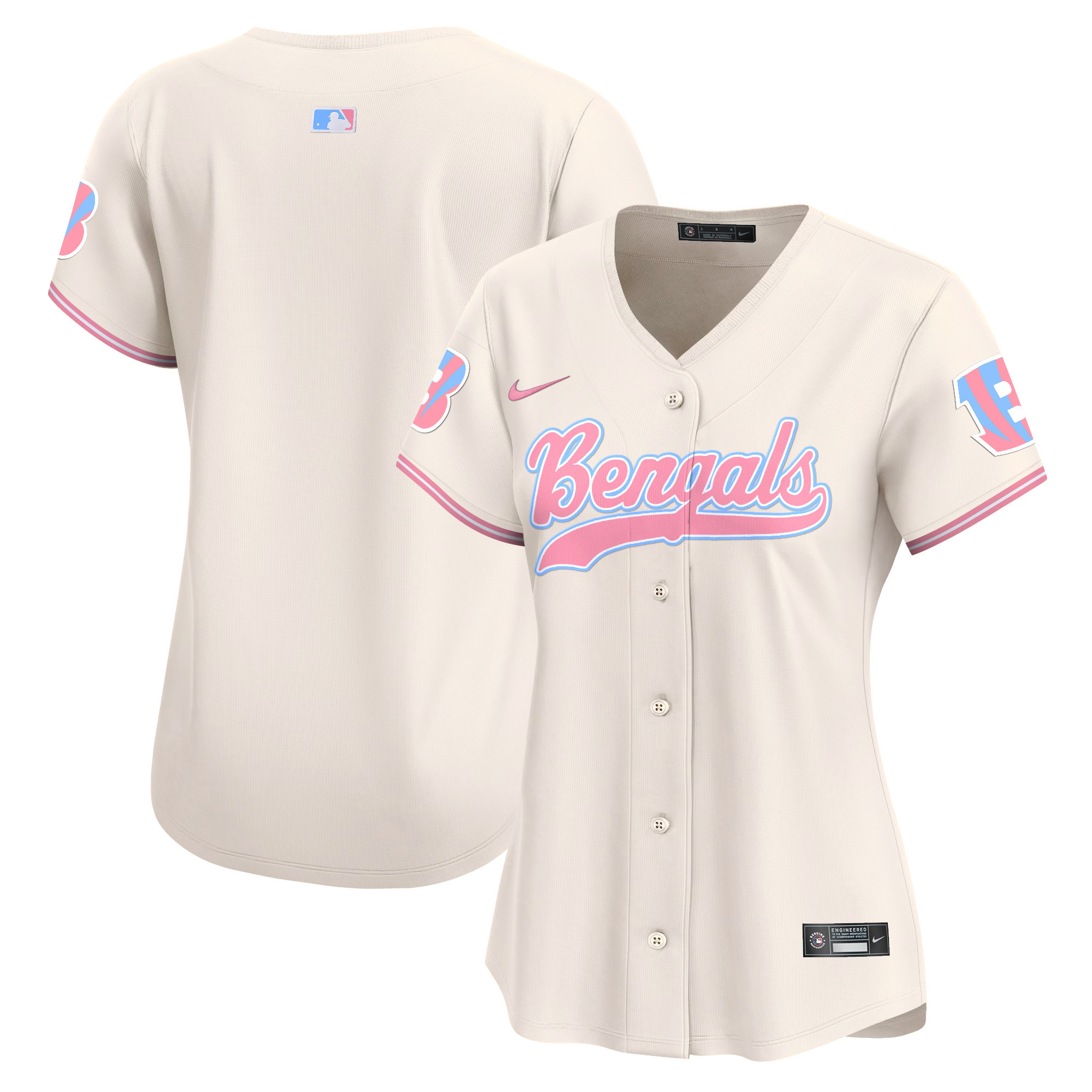 Women's Bengals Bubblegum Pink Vapor Premier Limited Jersey - All Stitched