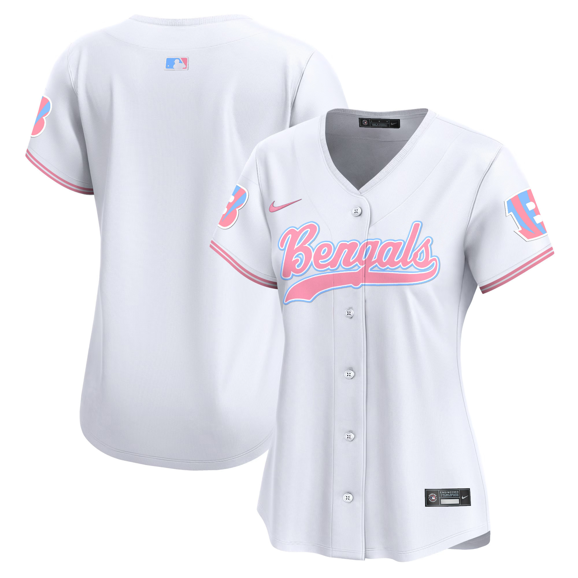 Women's Bengals Bubblegum Pink Vapor Premier Limited Jersey - All Stitched