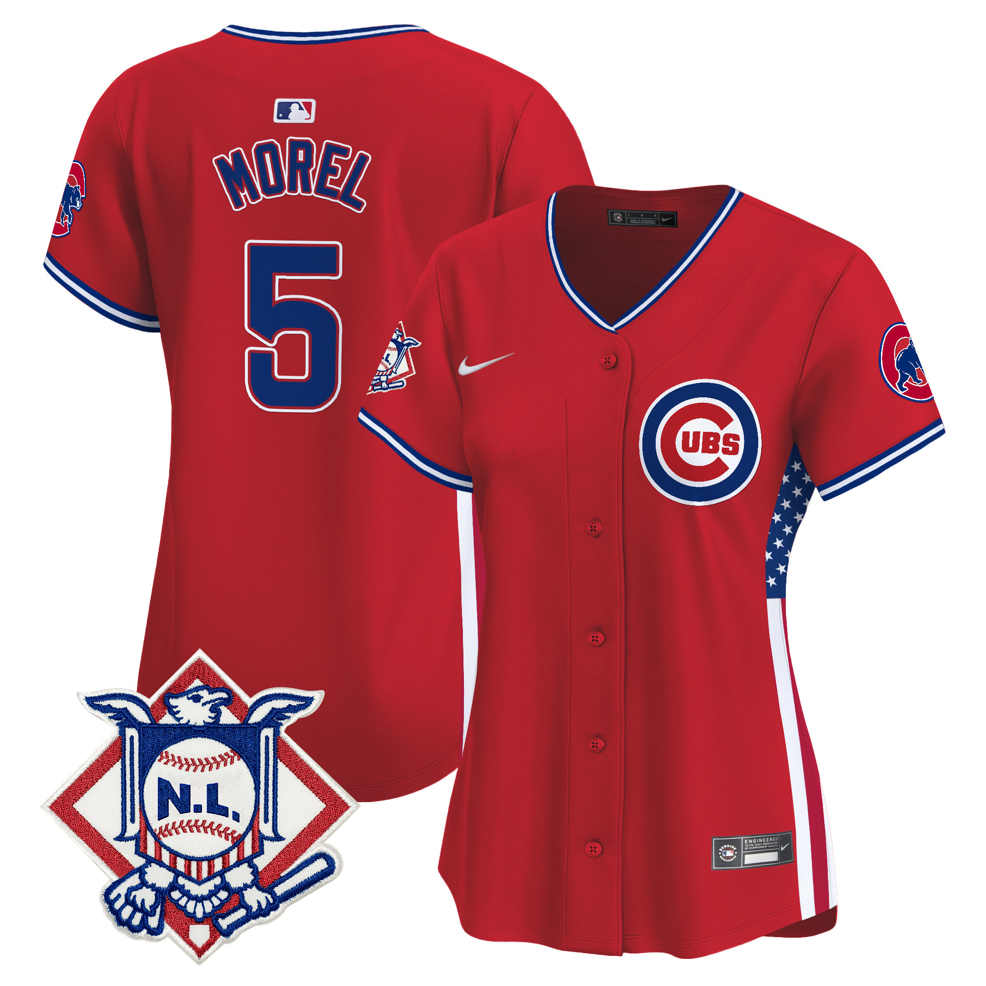 Women's Chicago Cubs 2024 Fourth of July Vapor Premier Limited Jersey V3 - All Stitched