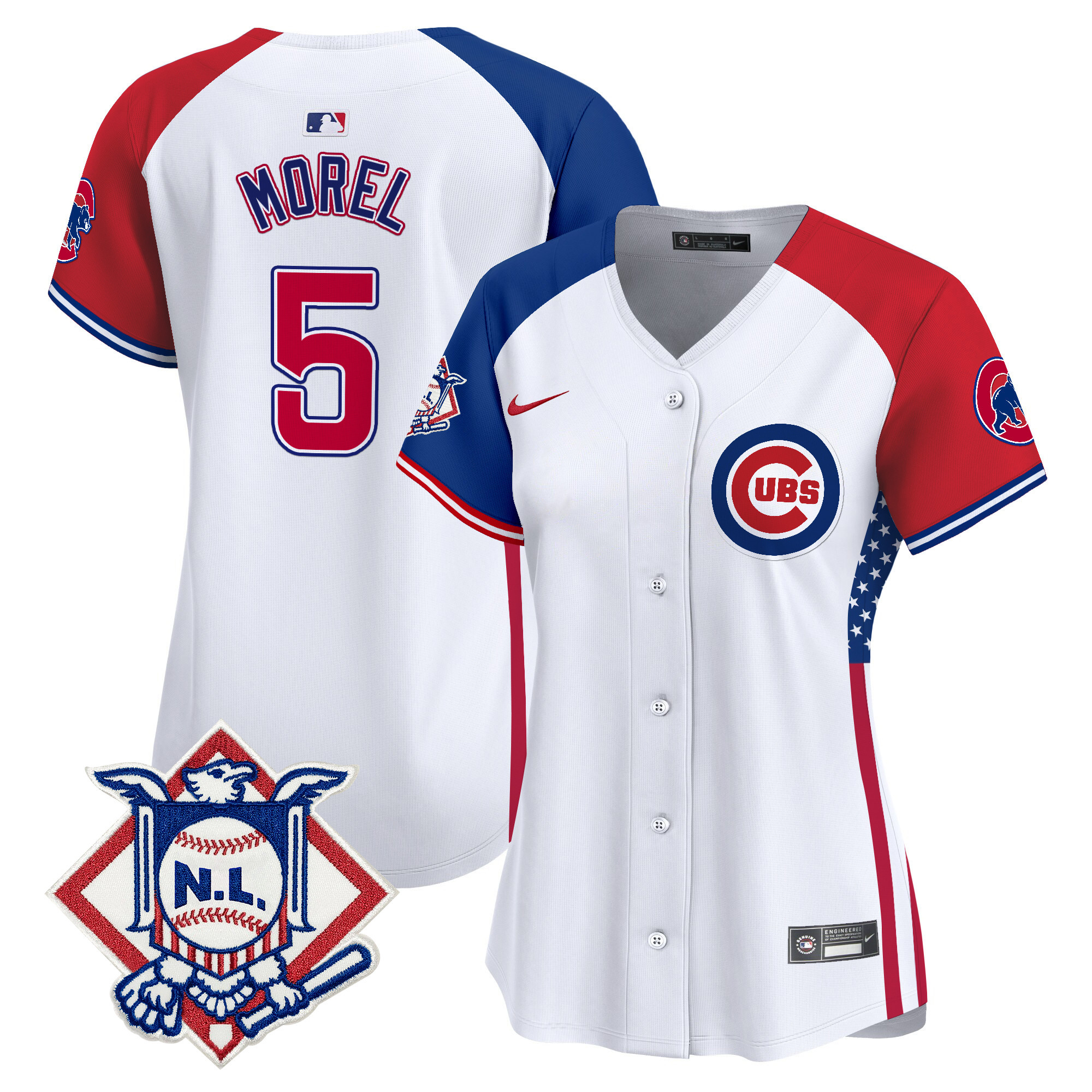 Women's Chicago Cubs 2024 Fourth of July Vapor Premier Limited Jersey V3 - All Stitched