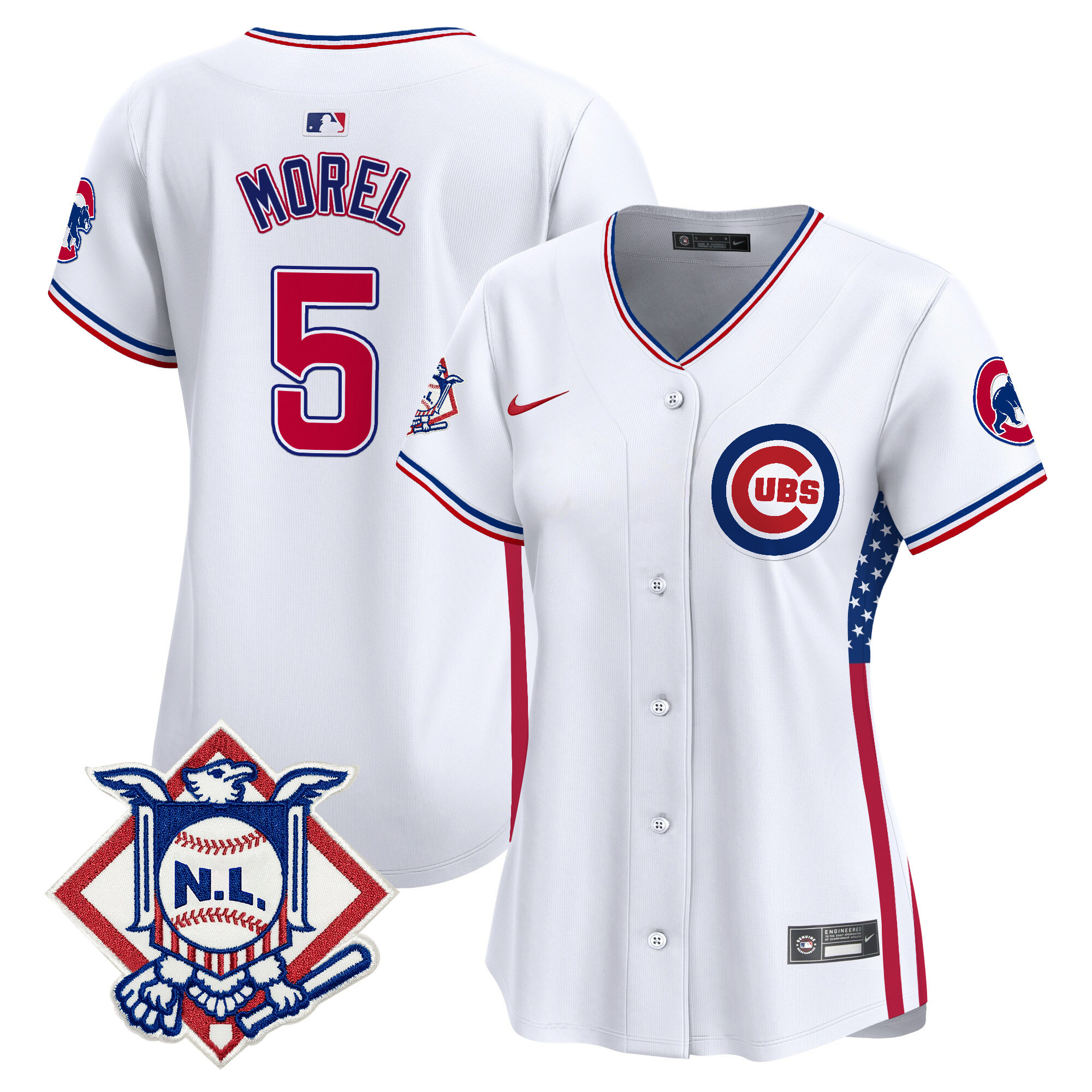 Women's Chicago Cubs 2024 Fourth of July Vapor Premier Limited Jersey V3 - All Stitched