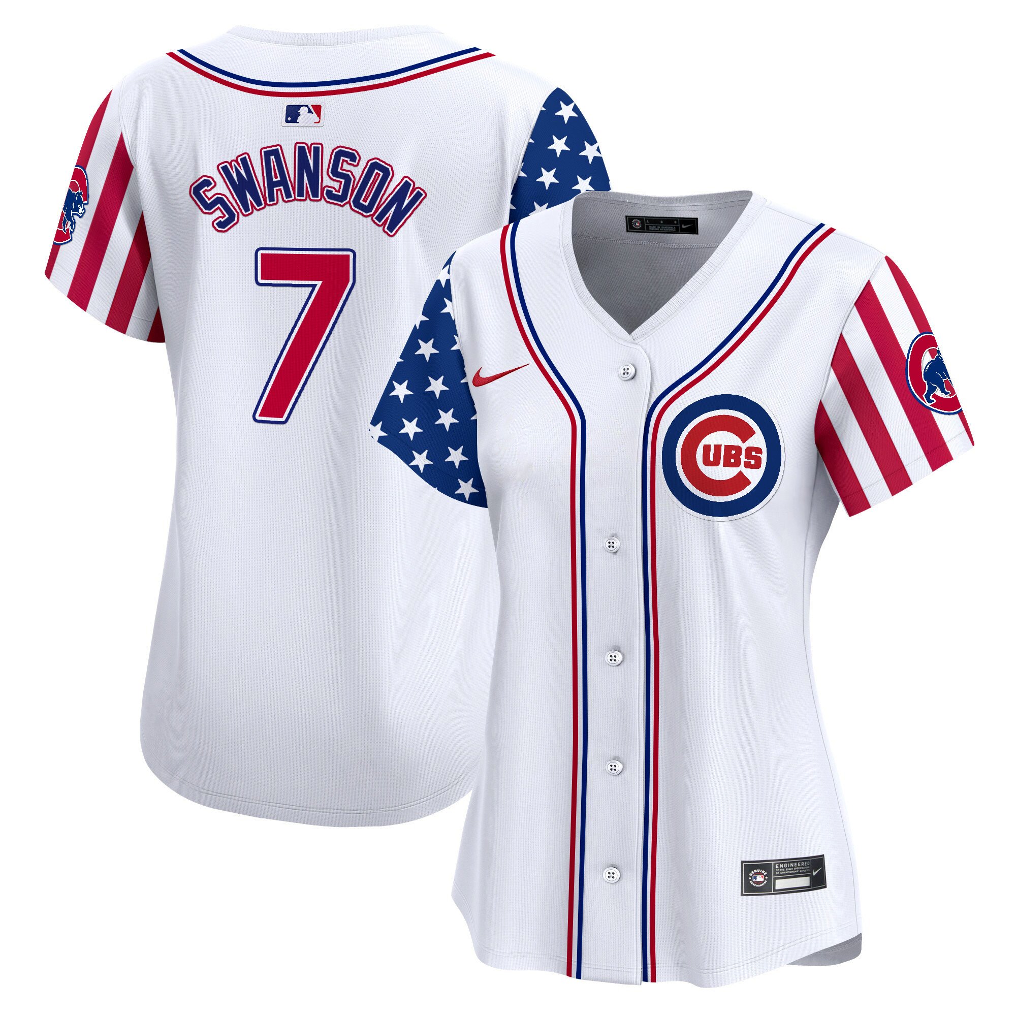 Women's Chicago Cubs 2024 Independence Day Vapor Premier Limited Jersey - All Stitched