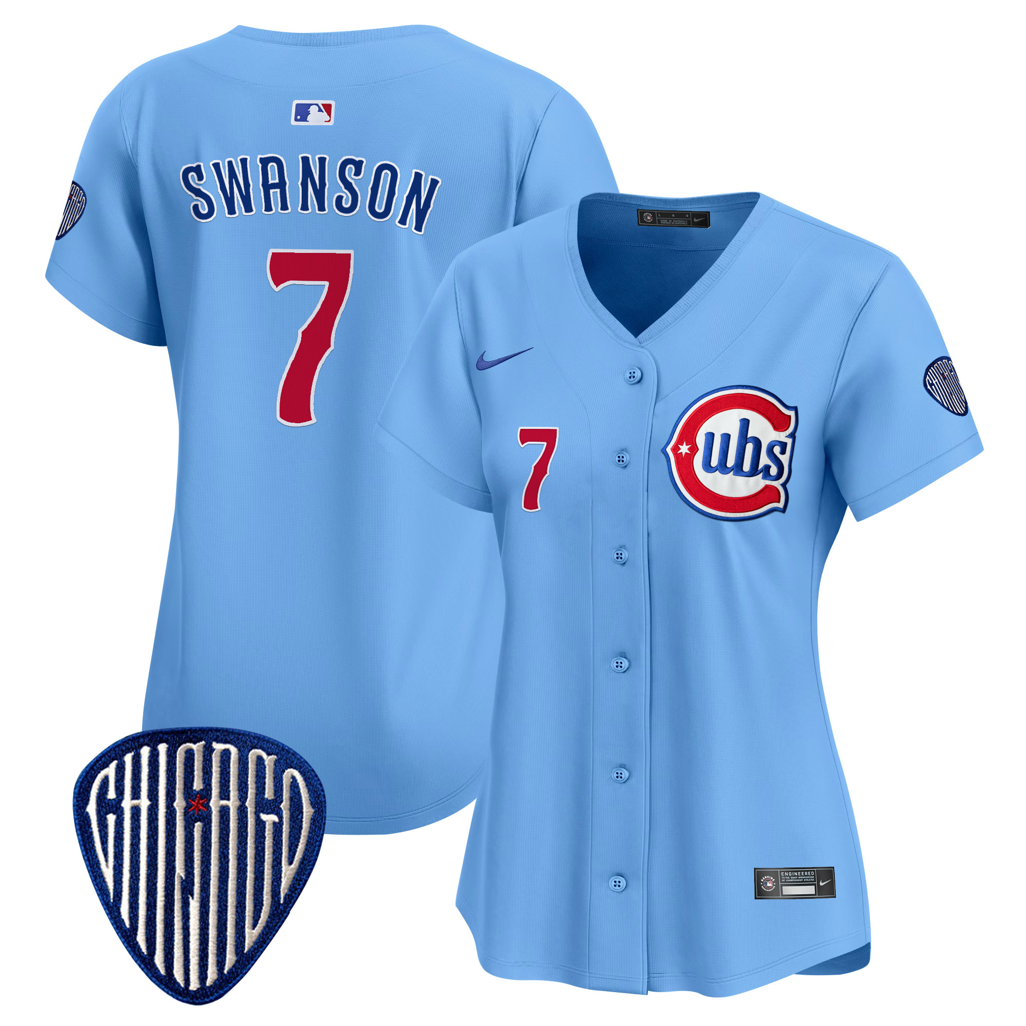 Women's Chicago Cubs Blue Alternate Vapor Premier Limited Jersey - All Stitched