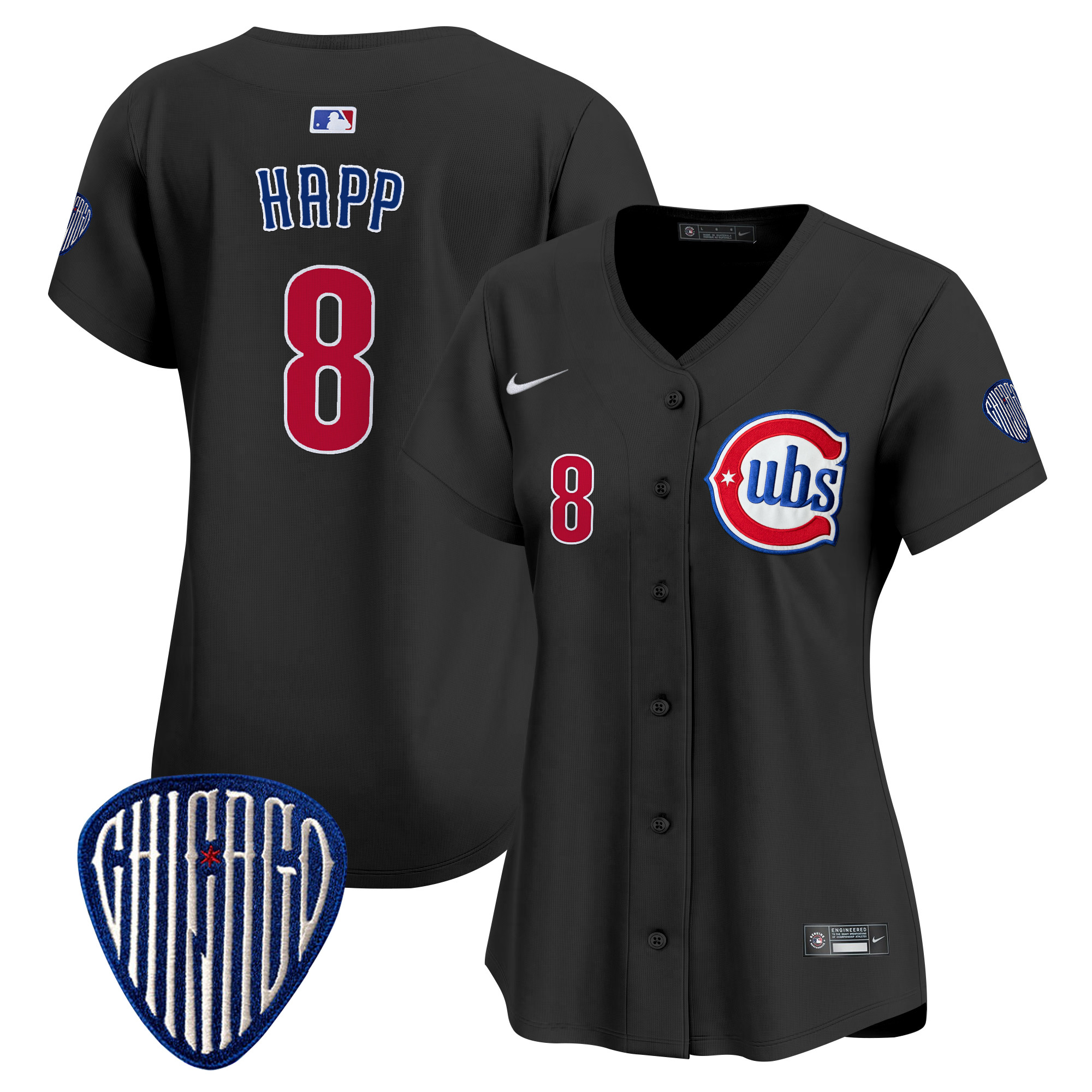 Women's Chicago Cubs Blue Alternate Vapor Premier Limited Jersey - All Stitched