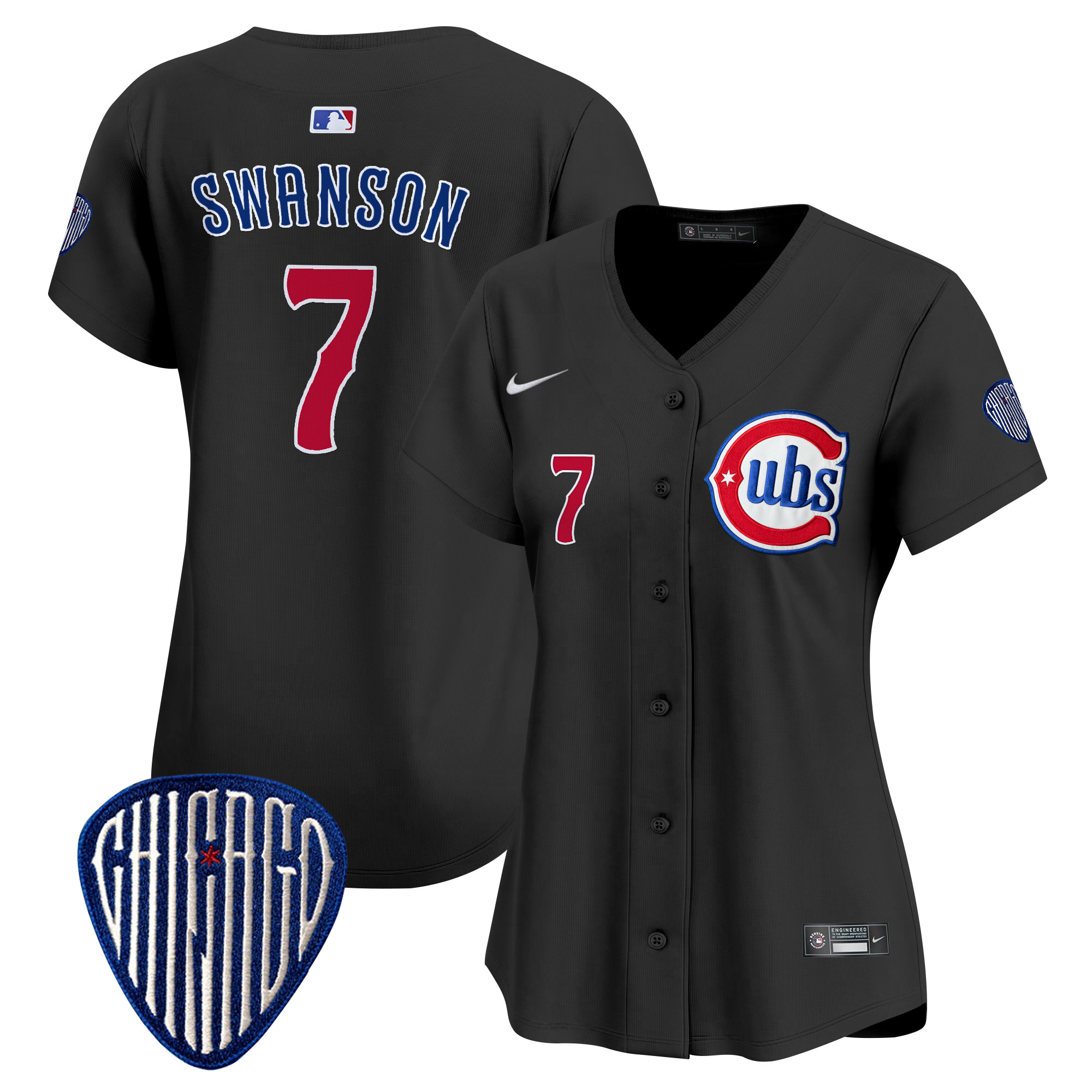 Women's Chicago Cubs Blue Alternate Vapor Premier Limited Jersey - All Stitched