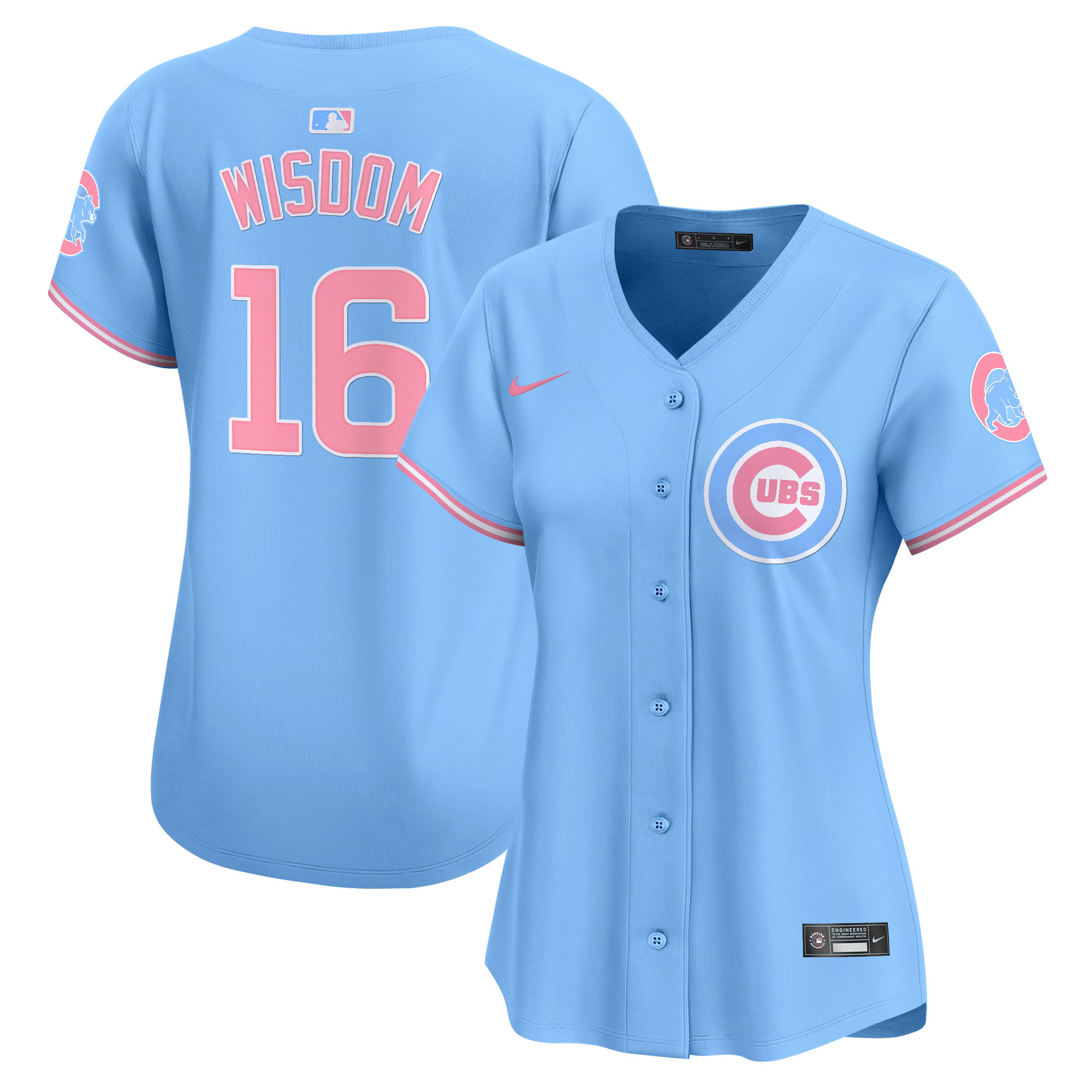 Women's Chicago Cubs Bubblegum Pink Vapor Premier Limited Jersey - All Stitched