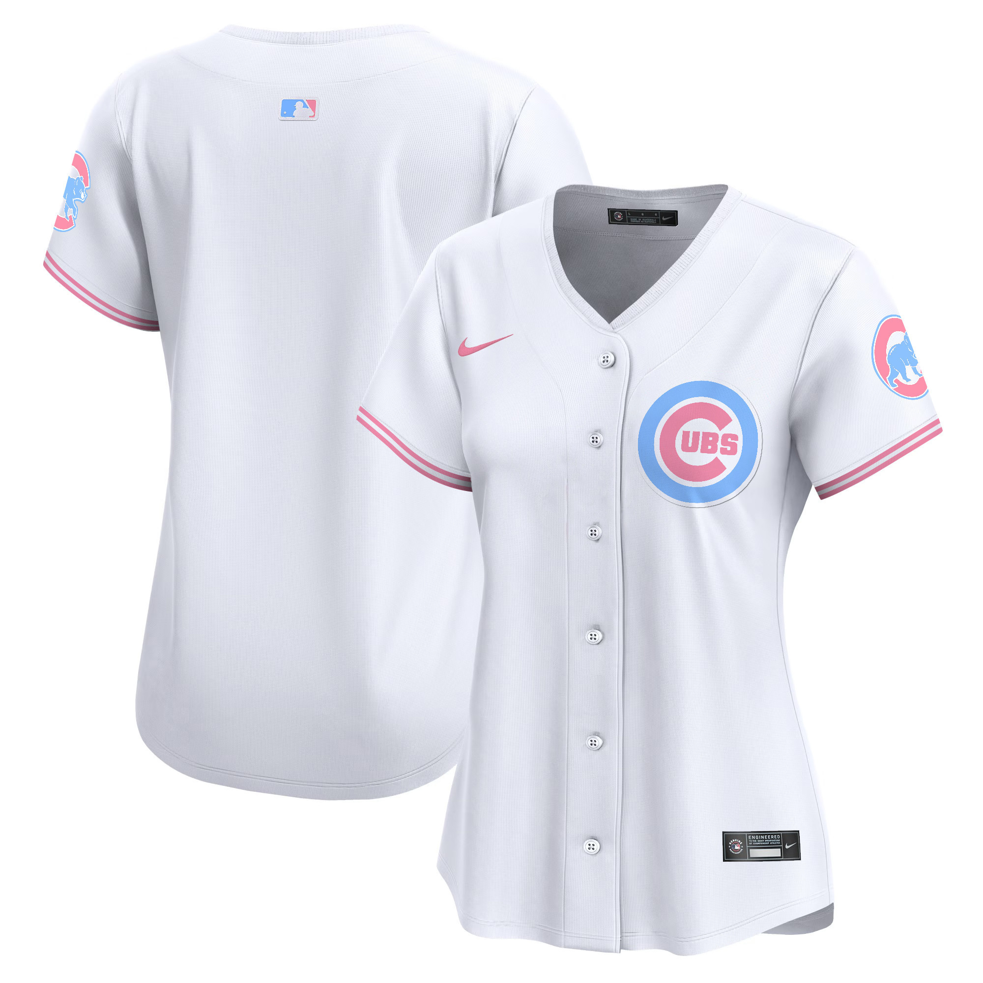Women's Chicago Cubs Bubblegum Pink Vapor Premier Limited Jersey - All Stitched