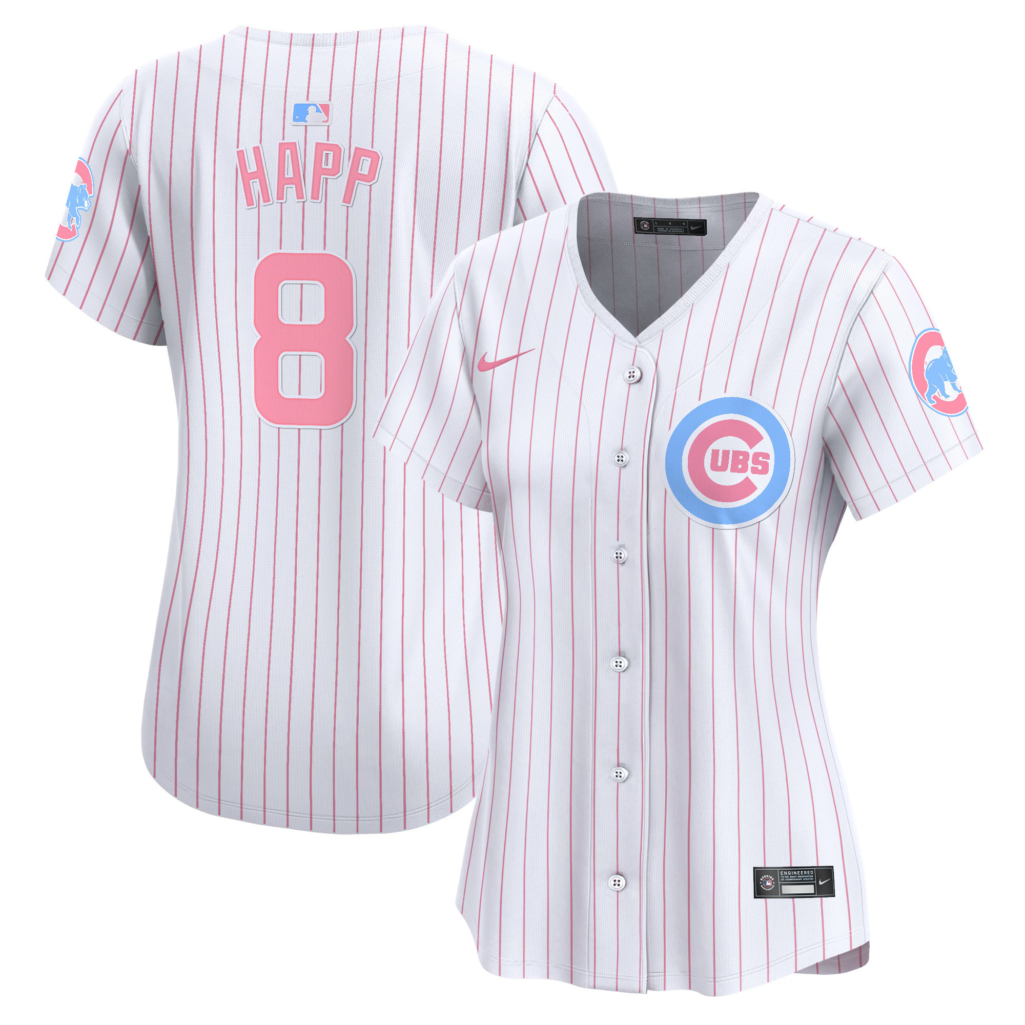 Women's Chicago Cubs Bubblegum Pink Vapor Premier Limited Jersey - All Stitched