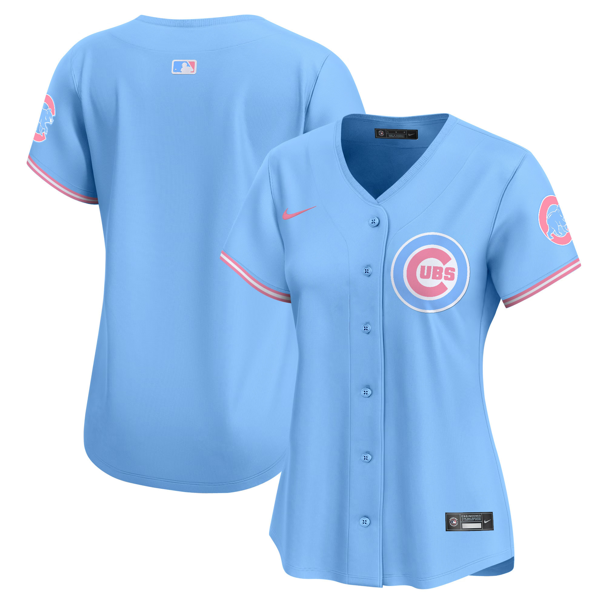 Women's Chicago Cubs Bubblegum Pink Vapor Premier Limited Jersey - All Stitched