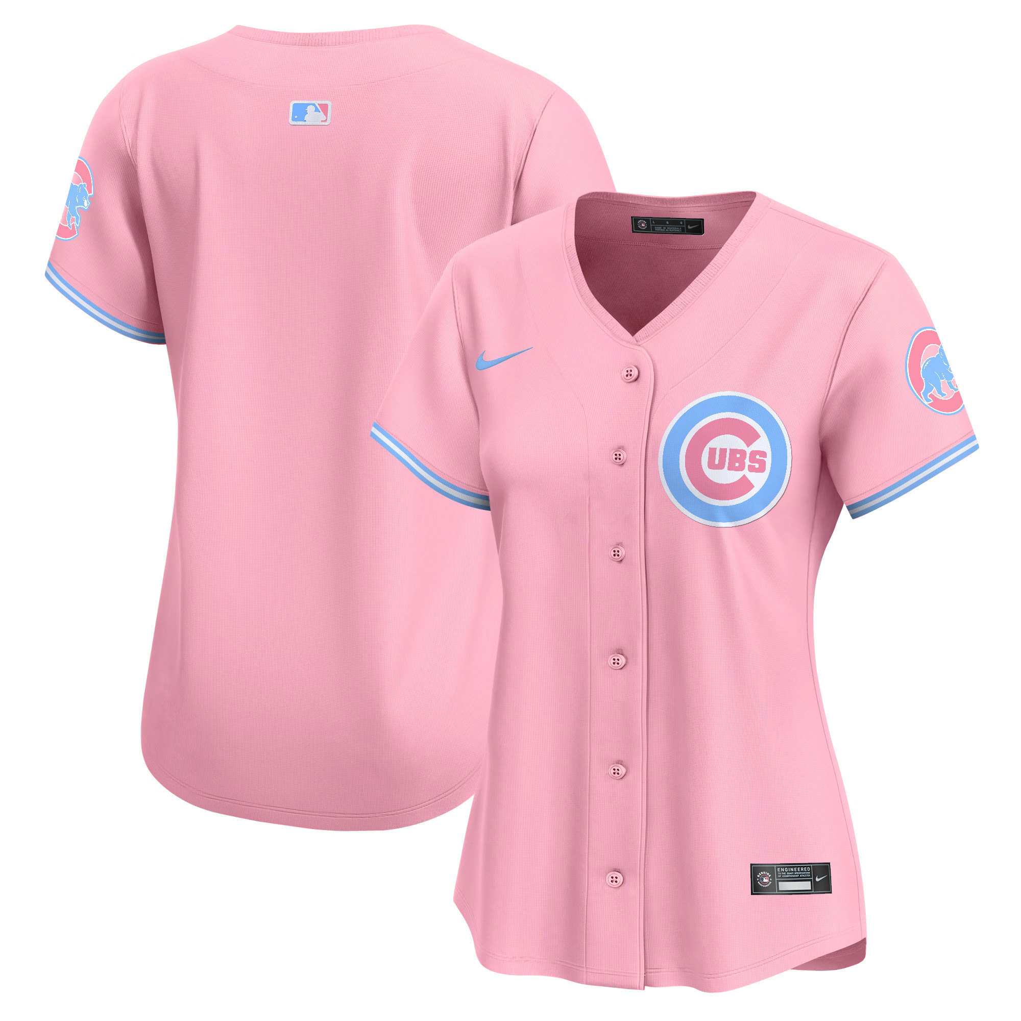 Women's Chicago Cubs Bubblegum Pink Vapor Premier Limited Jersey - All Stitched