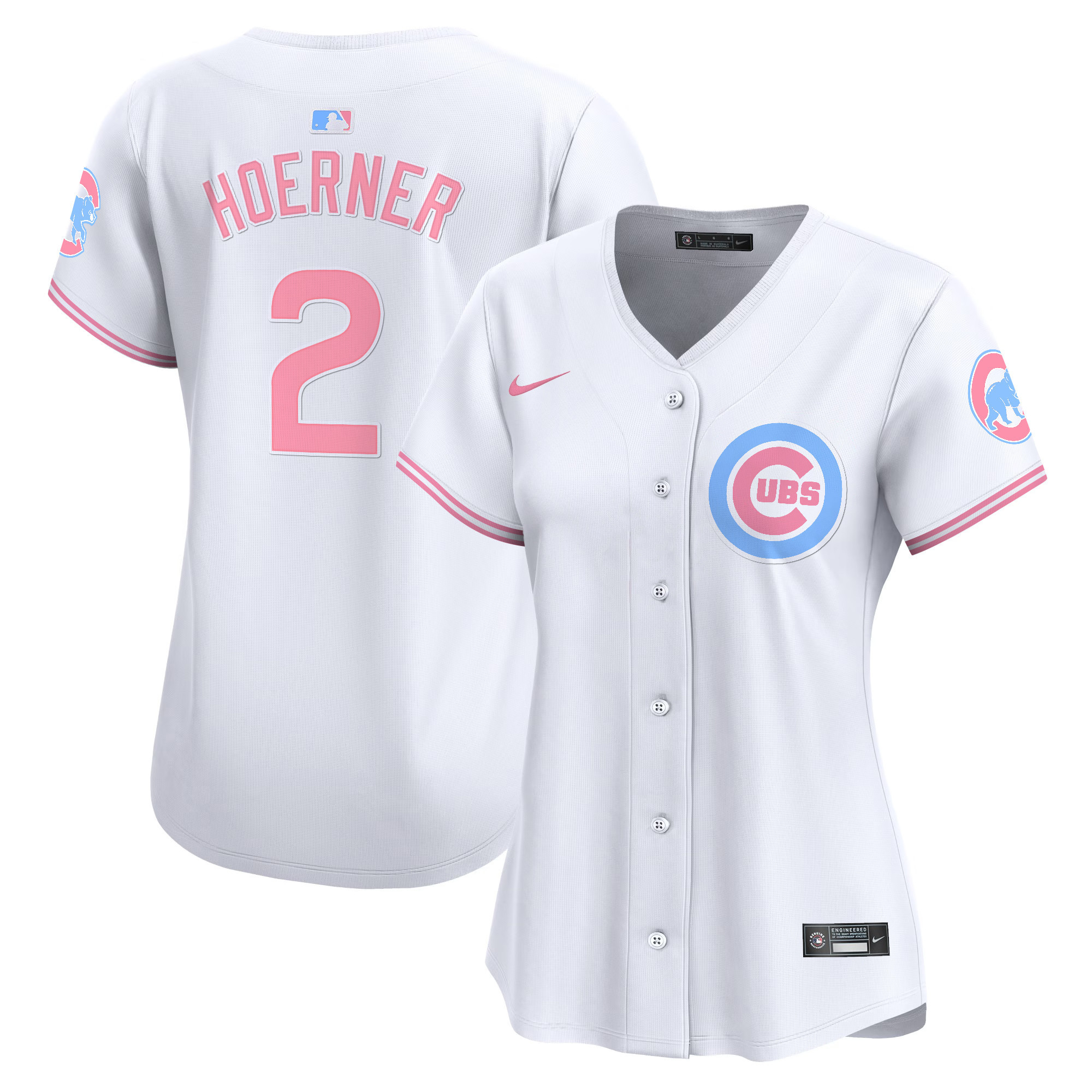 Women's Chicago Cubs Bubblegum Pink Vapor Premier Limited Jersey - All Stitched