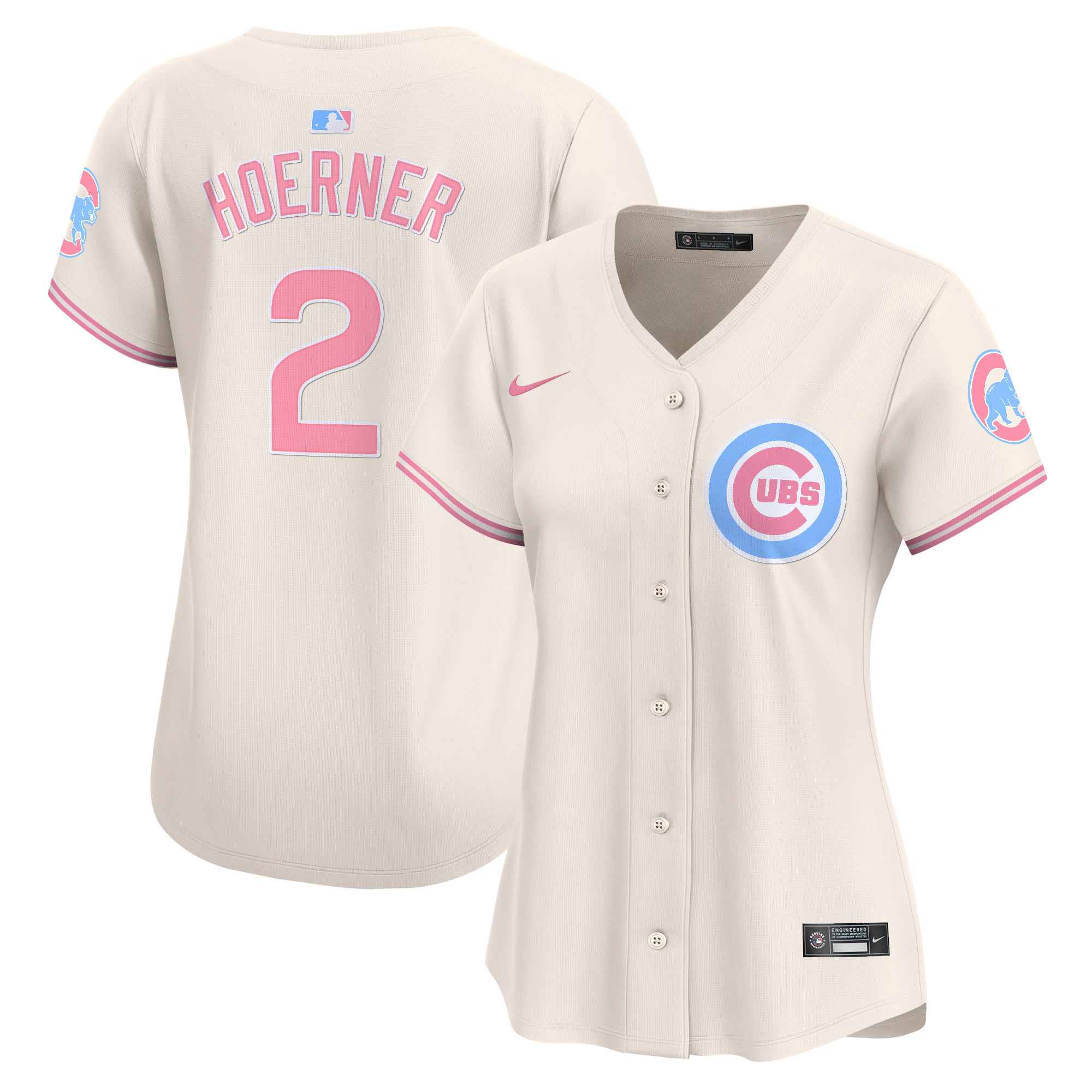 Women's Chicago Cubs Bubblegum Pink Vapor Premier Limited Jersey - All Stitched