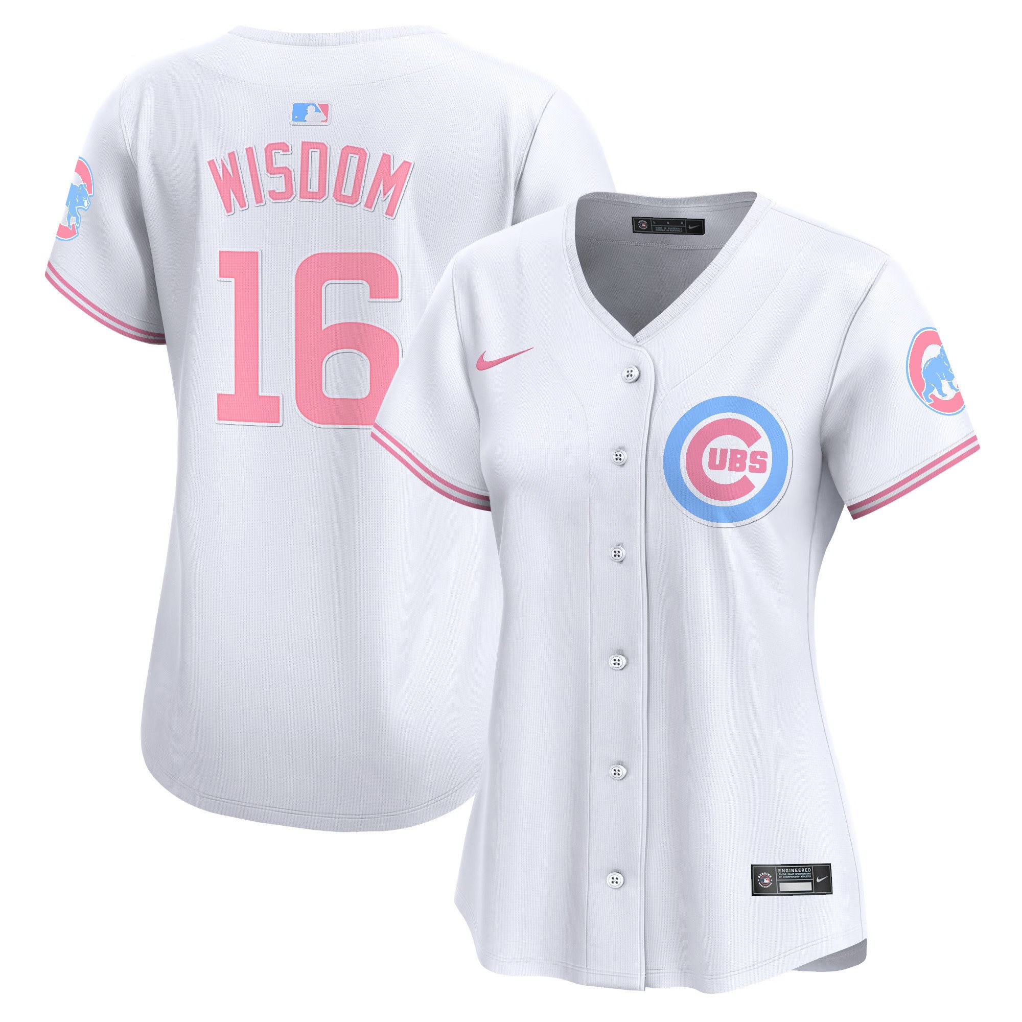 Women's Chicago Cubs Bubblegum Pink Vapor Premier Limited Jersey - All Stitched