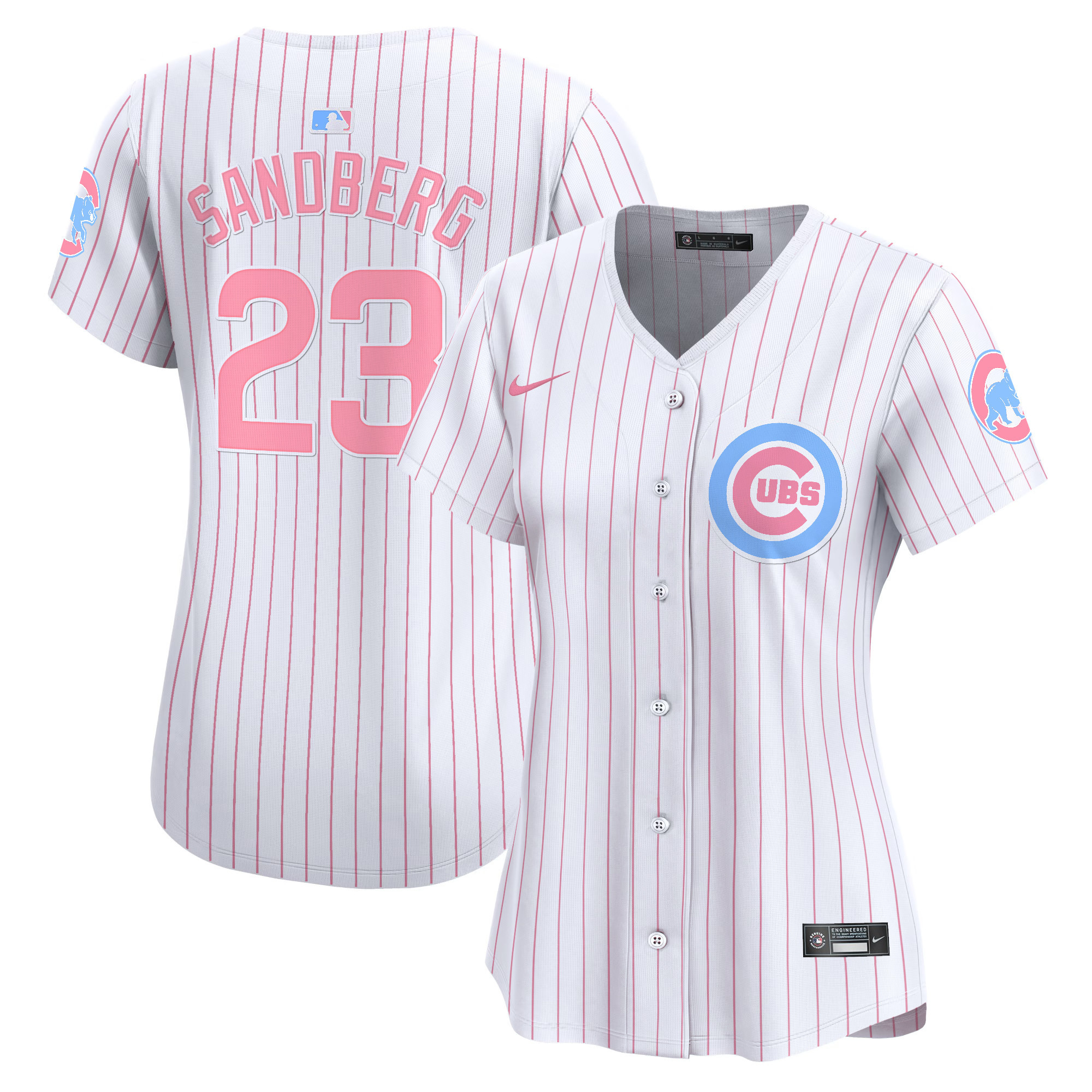 Women's Chicago Cubs Bubblegum Pink Vapor Premier Limited Jersey - All Stitched