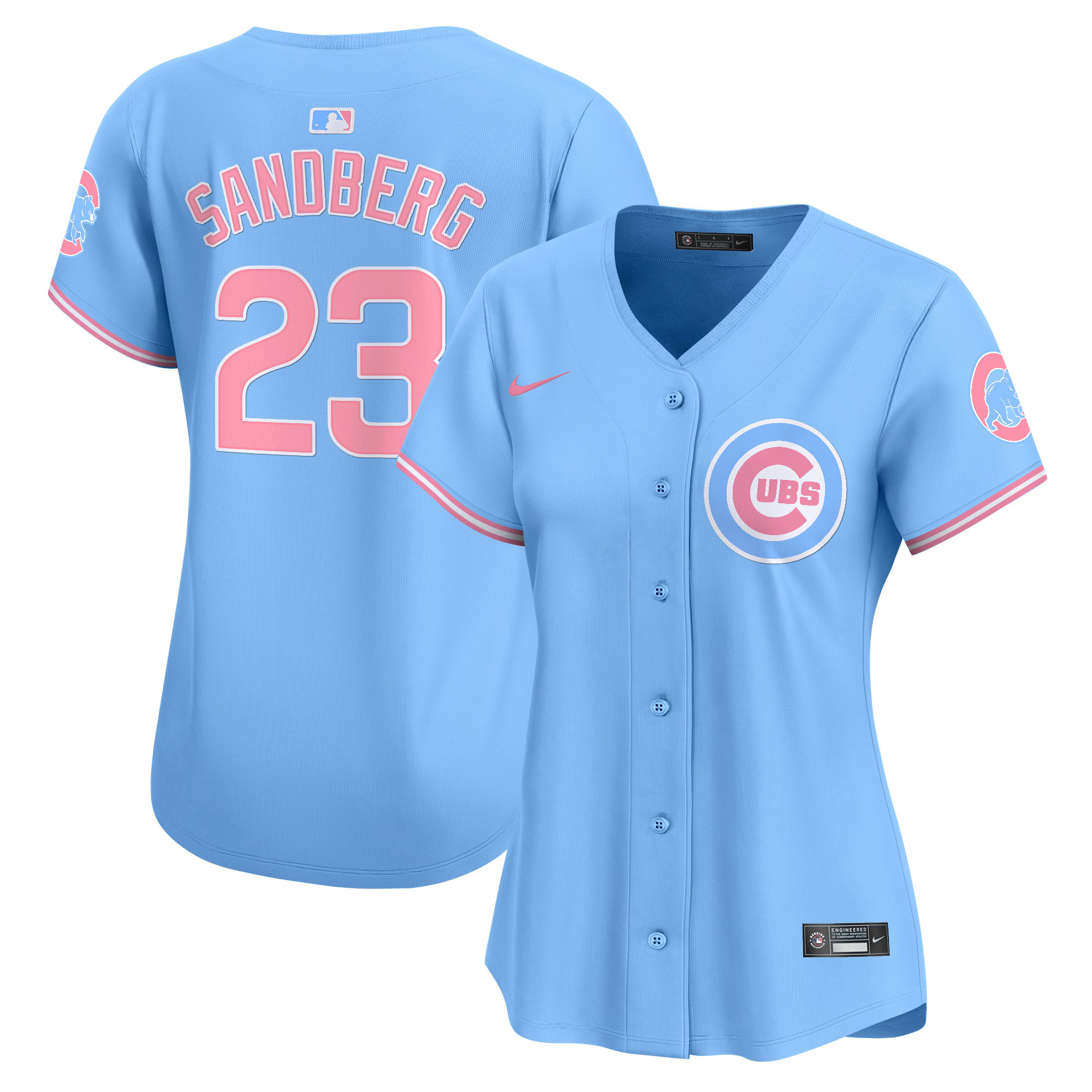 Women's Chicago Cubs Bubblegum Pink Vapor Premier Limited Jersey - All Stitched