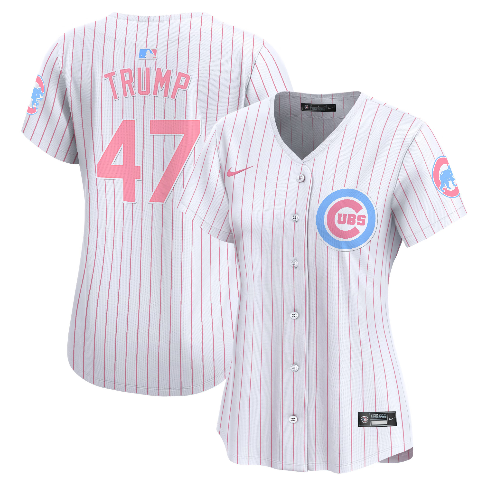 Women's Chicago Cubs Bubblegum Pink Vapor Premier Limited Jersey - All Stitched