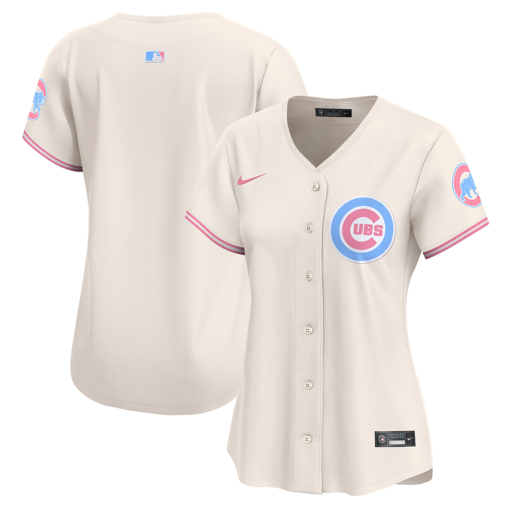 Women's Chicago Cubs Bubblegum Pink Vapor Premier Limited Jersey - All Stitched