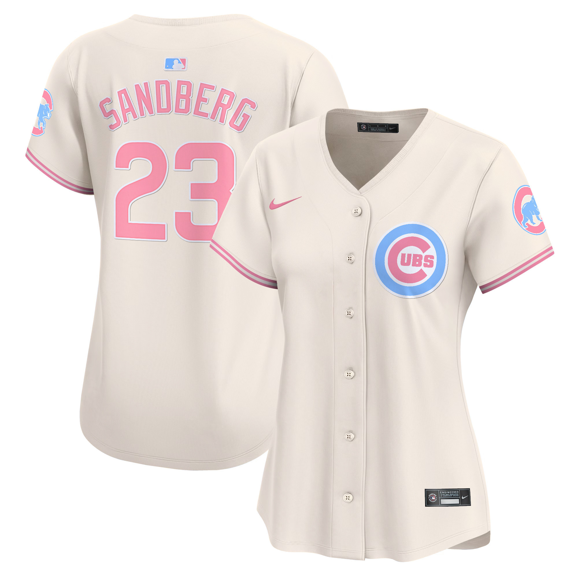 Women's Chicago Cubs Bubblegum Pink Vapor Premier Limited Jersey - All Stitched