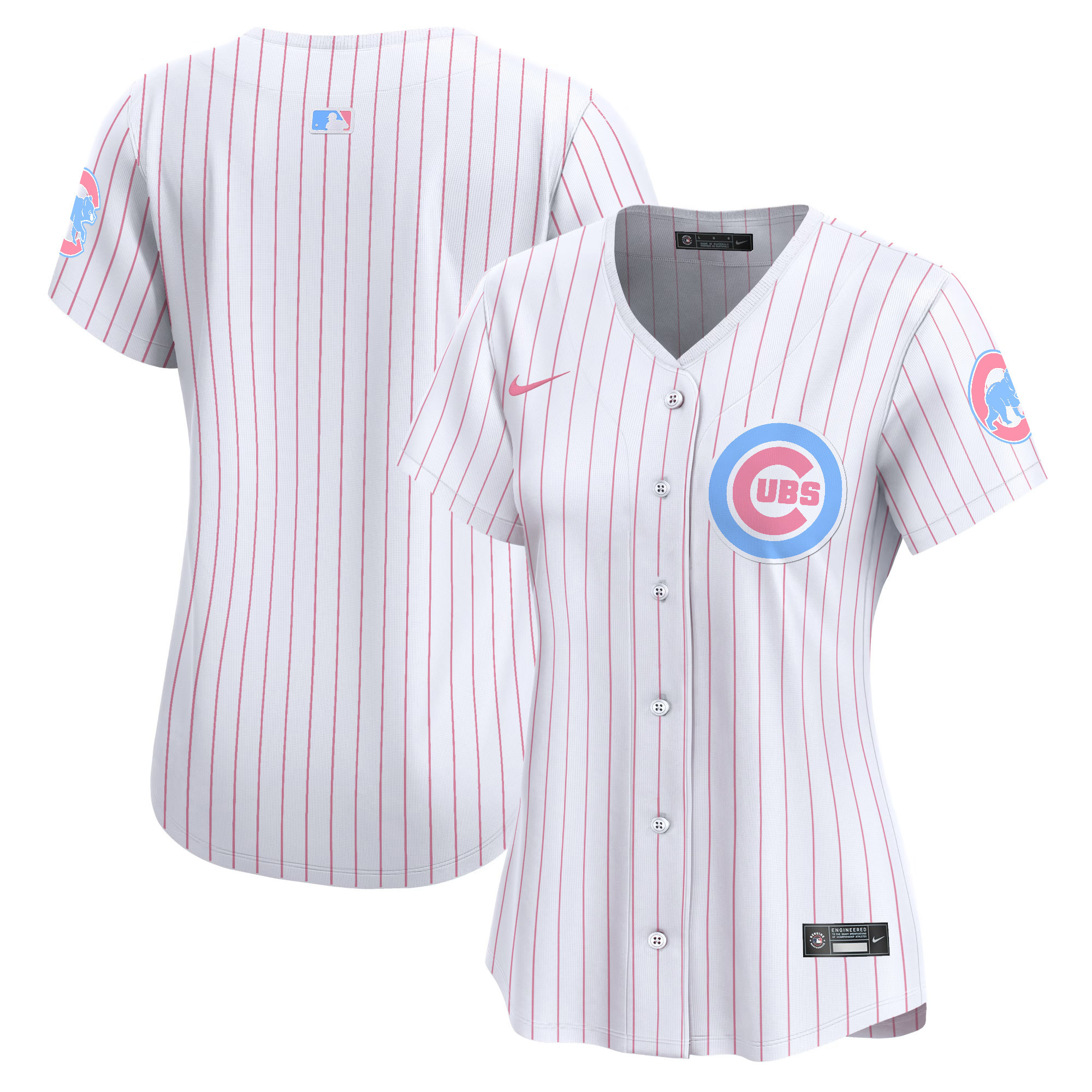 Women's Chicago Cubs Bubblegum Pink Vapor Premier Limited Jersey - All Stitched