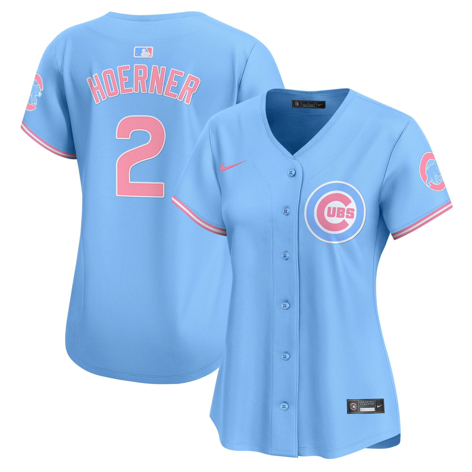Women's Chicago Cubs Bubblegum Pink Vapor Premier Limited Jersey - All Stitched