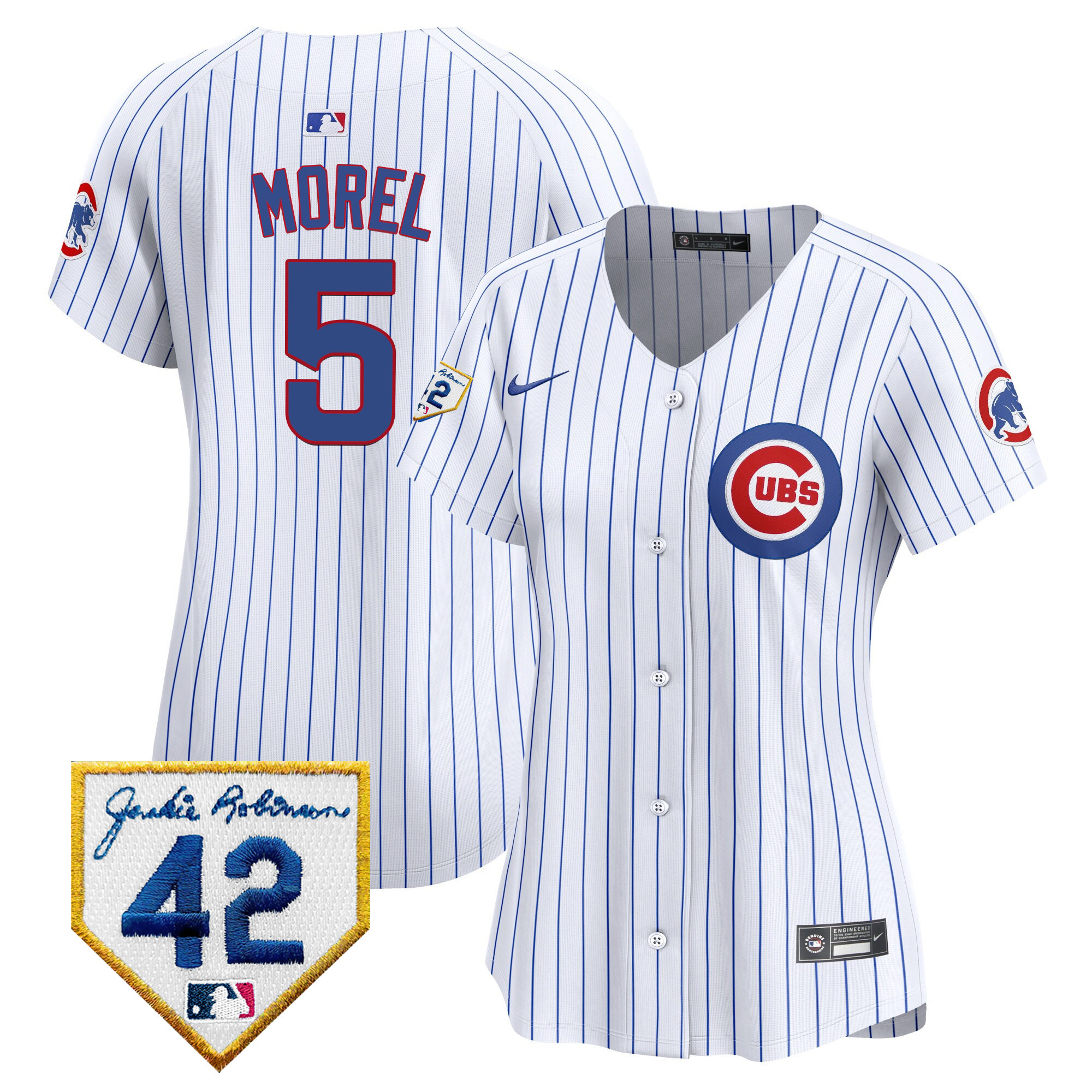 Women's Chicago Cubs Jackie Robinson Patch Vapor Premier Limited Jersey - All Stitched