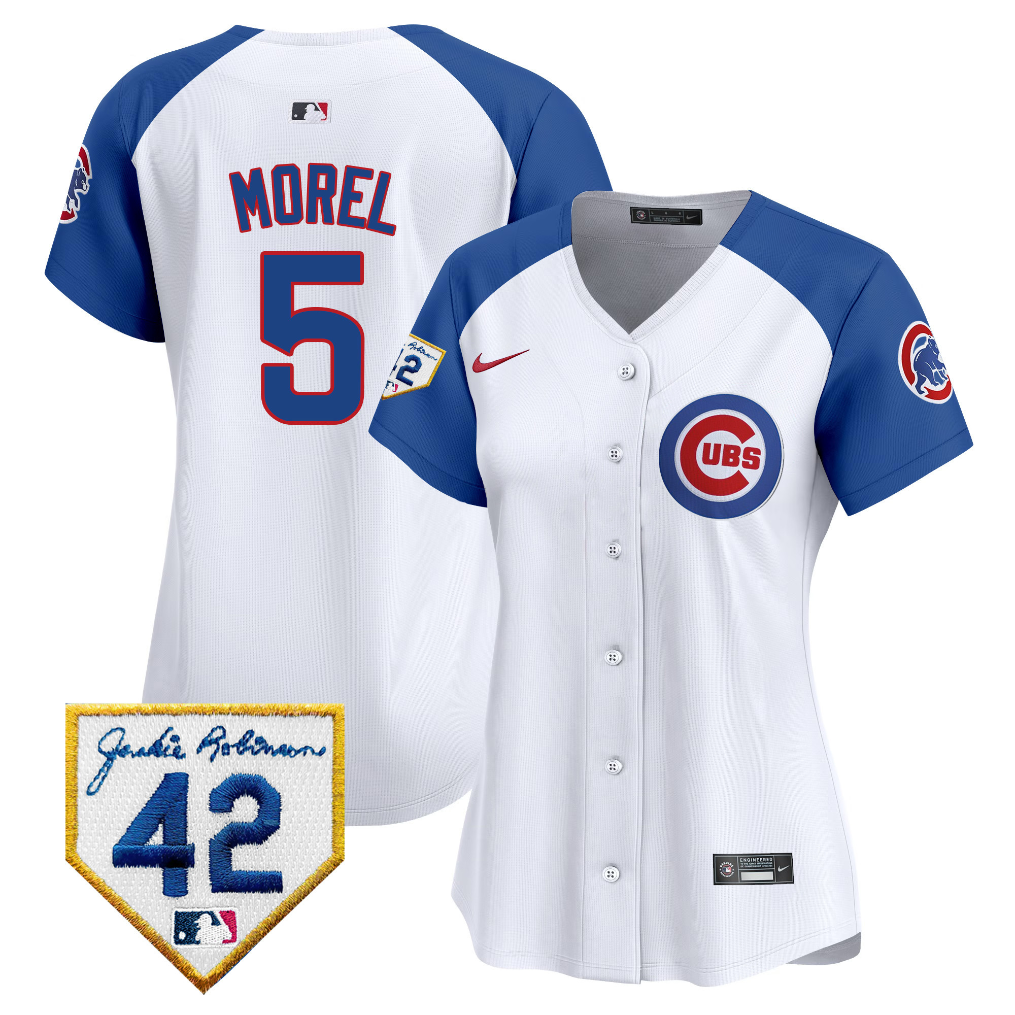 Women's Chicago Cubs Jackie Robinson Patch Vapor Premier Limited Jersey - All Stitched