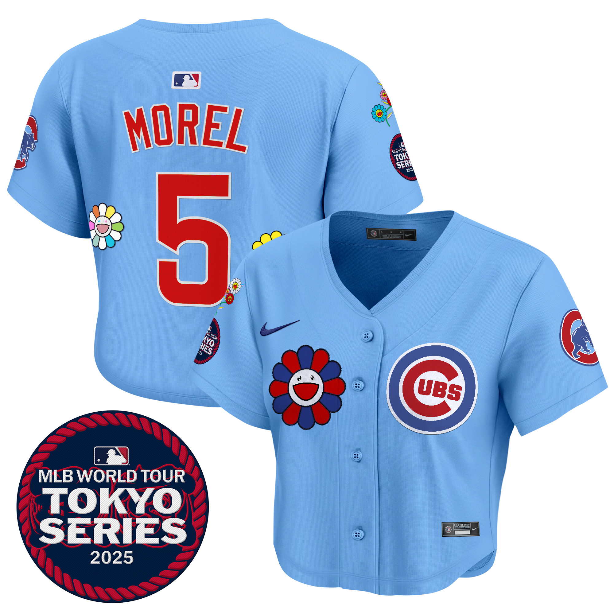 Women's Chicago Cubs Tokyo Series 2025 Crop Top Baseball Jersey - Stitched