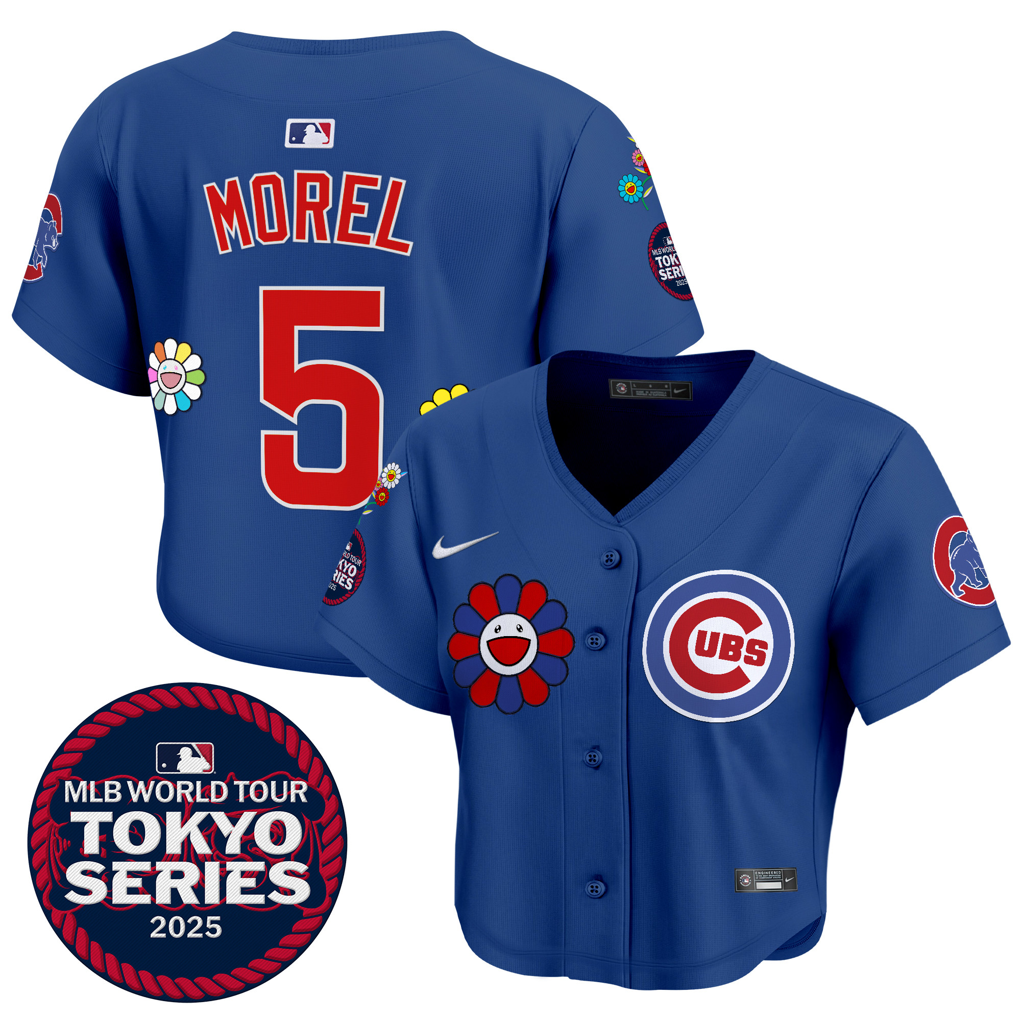 Women's Chicago Cubs Tokyo Series 2025 Crop Top Baseball Jersey - Stitched