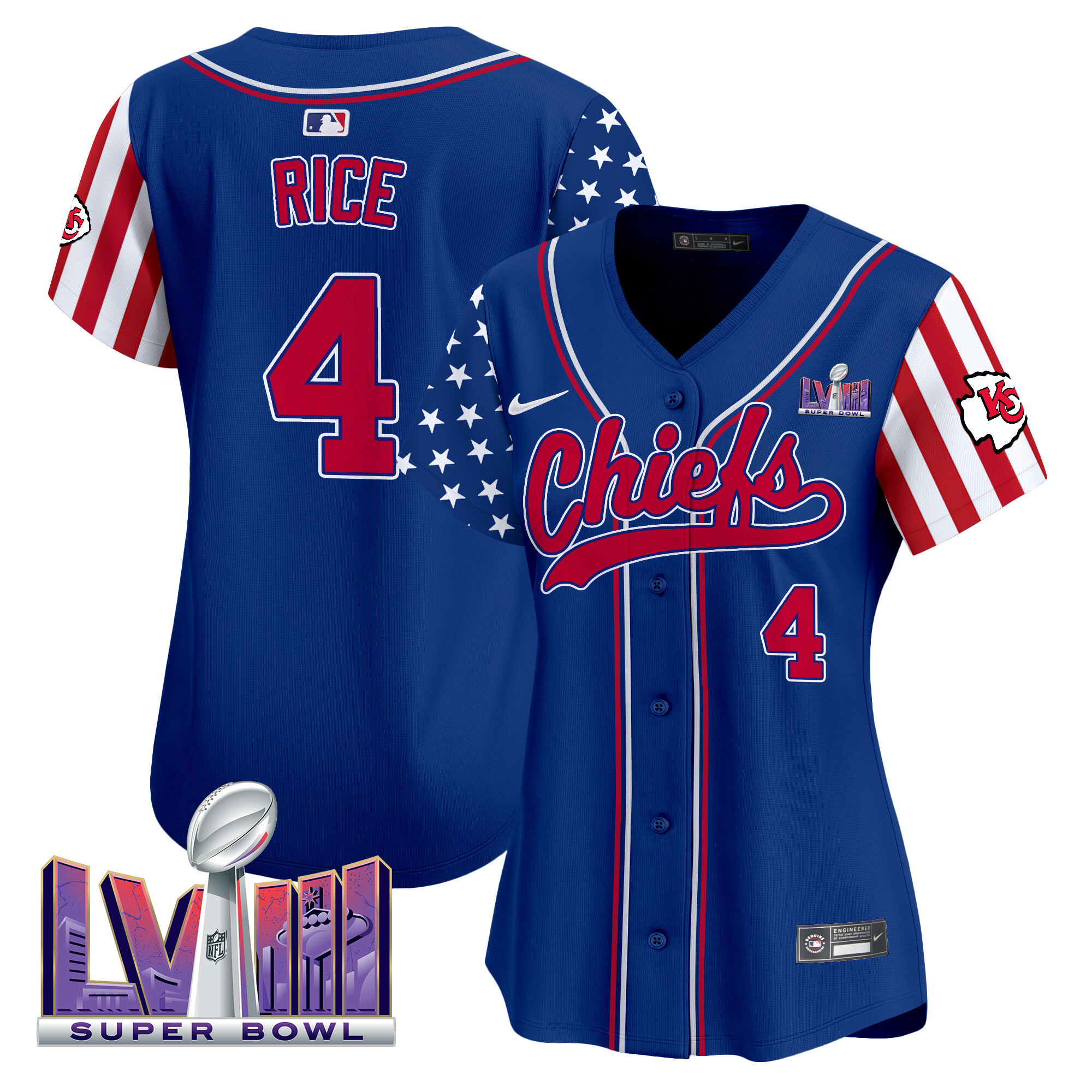 Women's Chiefs 2024 American Style Vapor Premier Limited Jersey - All Stitched