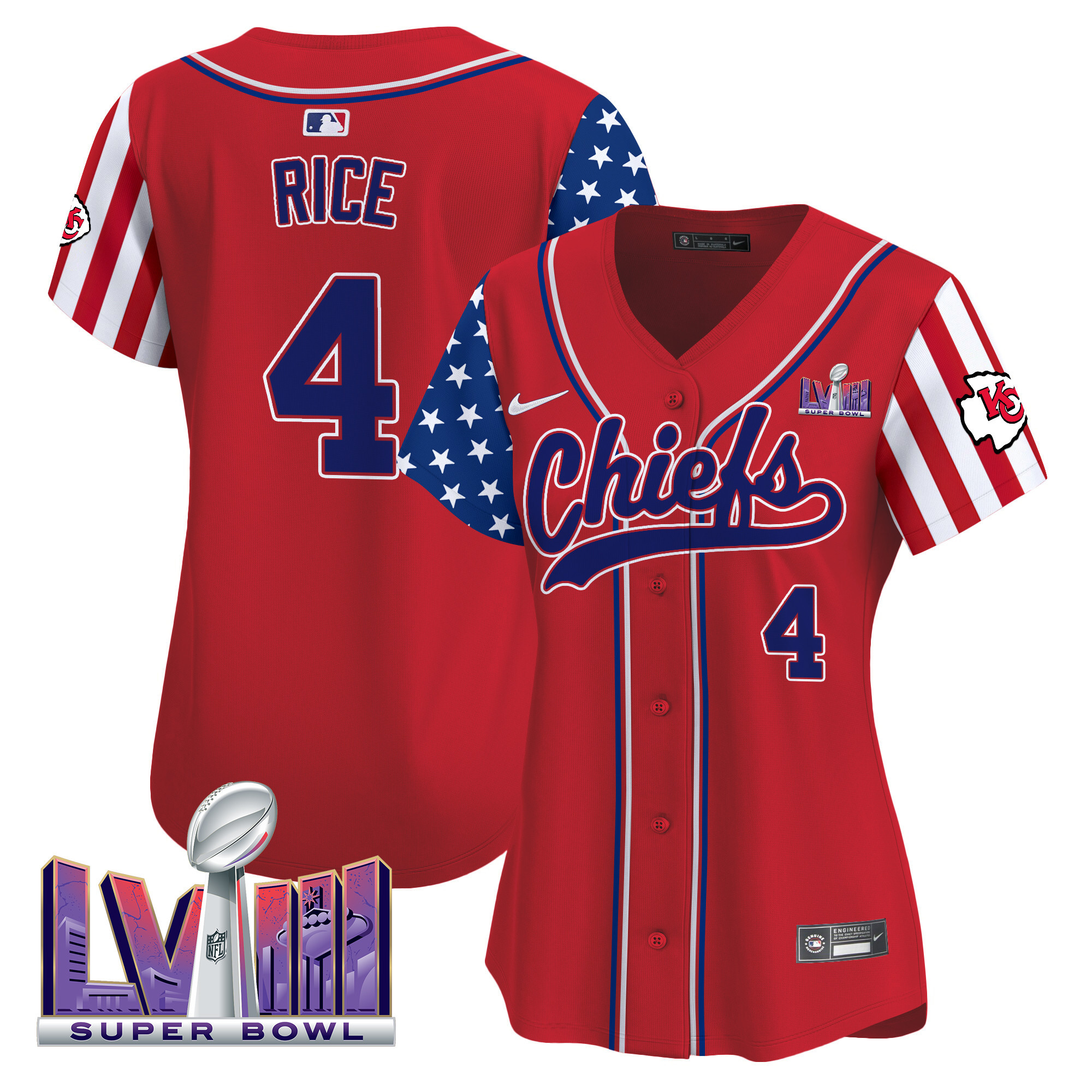 Women's Chiefs 2024 American Style Vapor Premier Limited Jersey - All Stitched