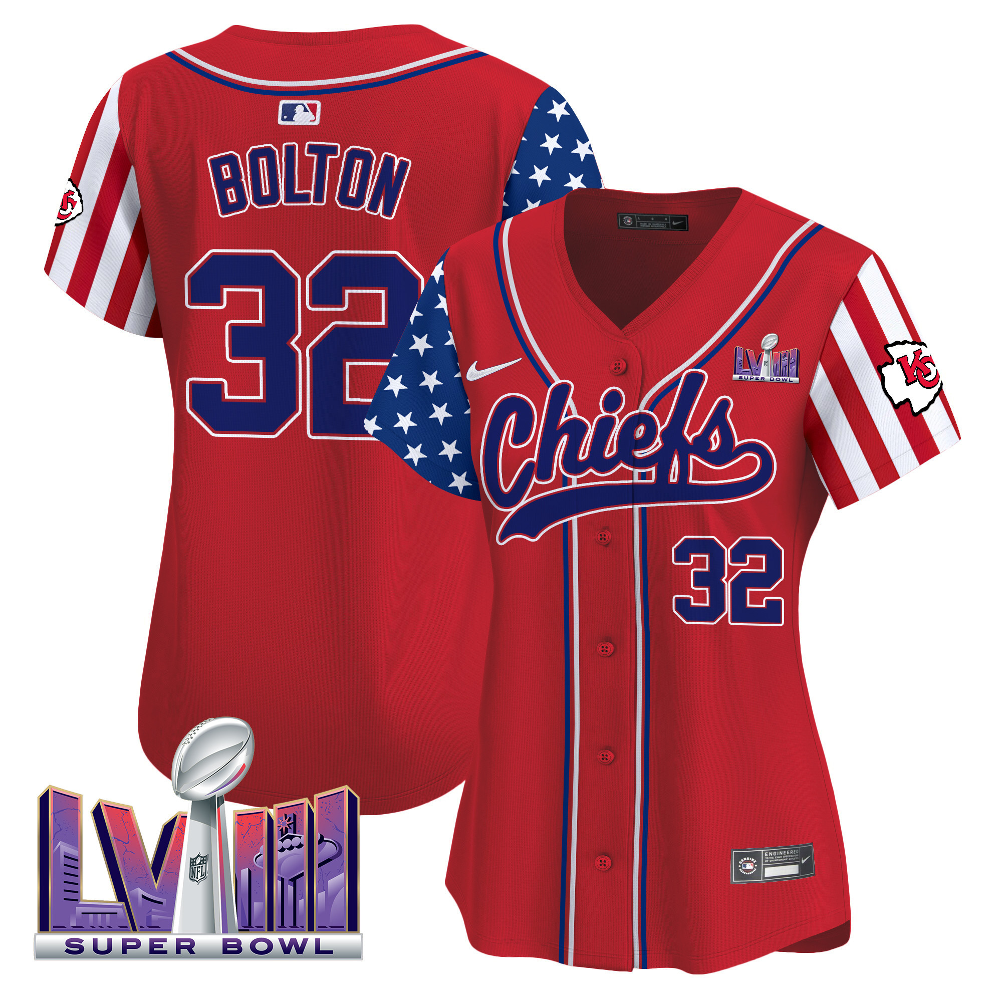 Women's Chiefs 2024 American Style Vapor Premier Limited Jersey - All Stitched