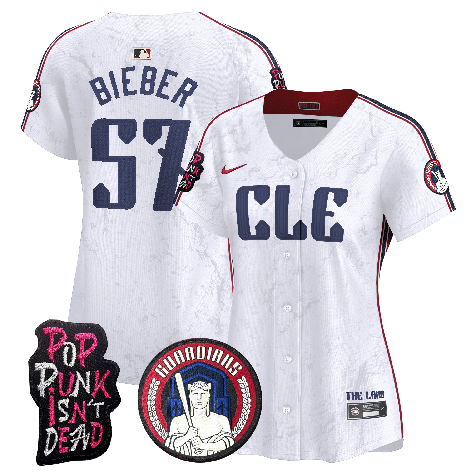 Women's Cleveland Guardians MGK Vapor Premier Limited Jersey - All Stitched