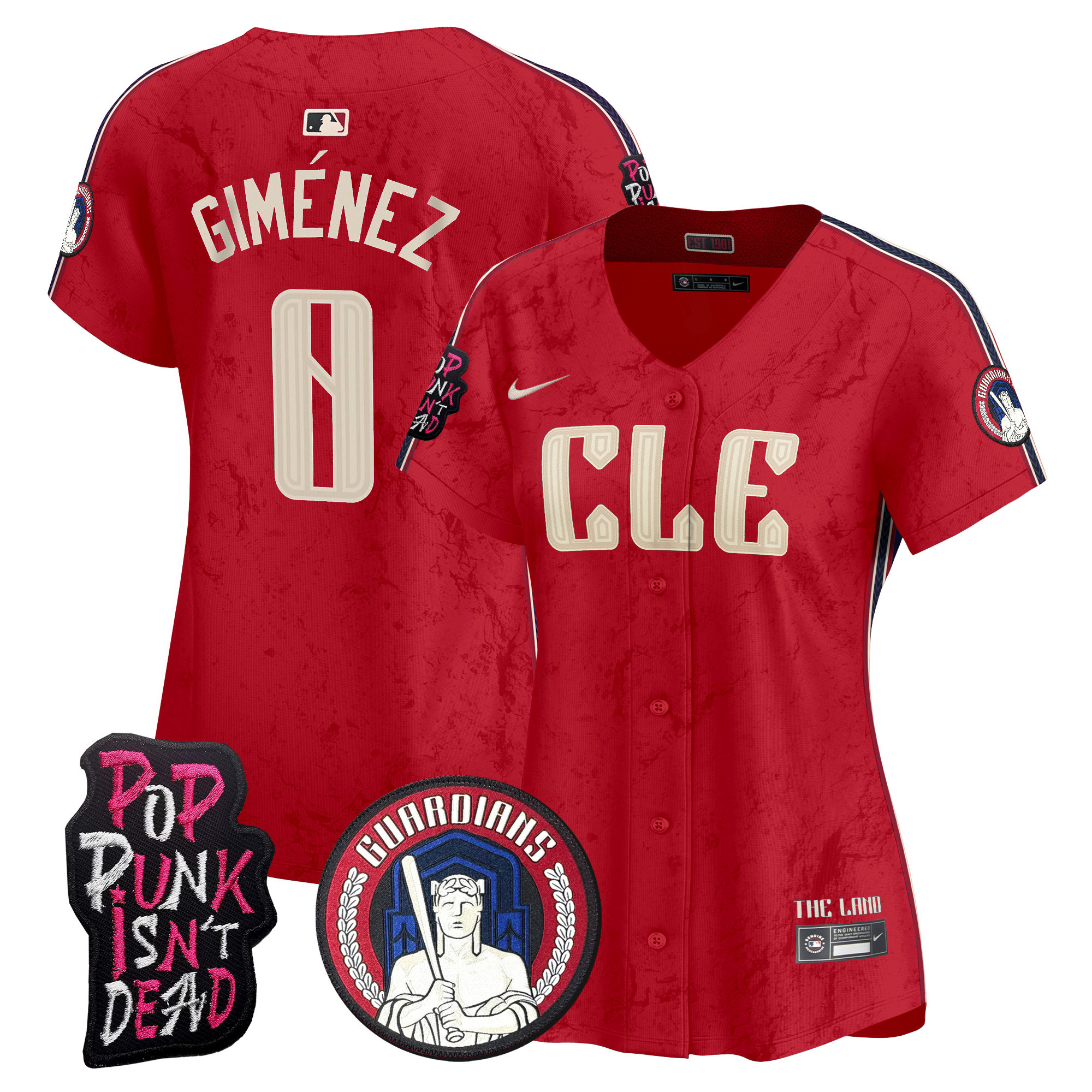 Women's Cleveland Guardians MGK Vapor Premier Limited Jersey - All Stitched