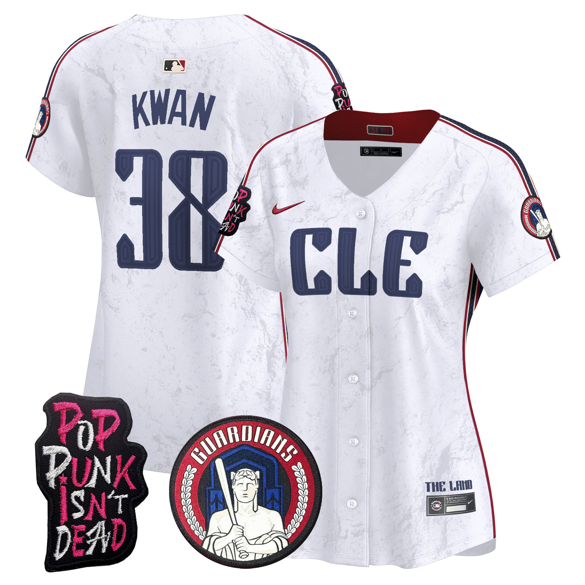 Women's Cleveland Guardians MGK Vapor Premier Limited Jersey - All Stitched